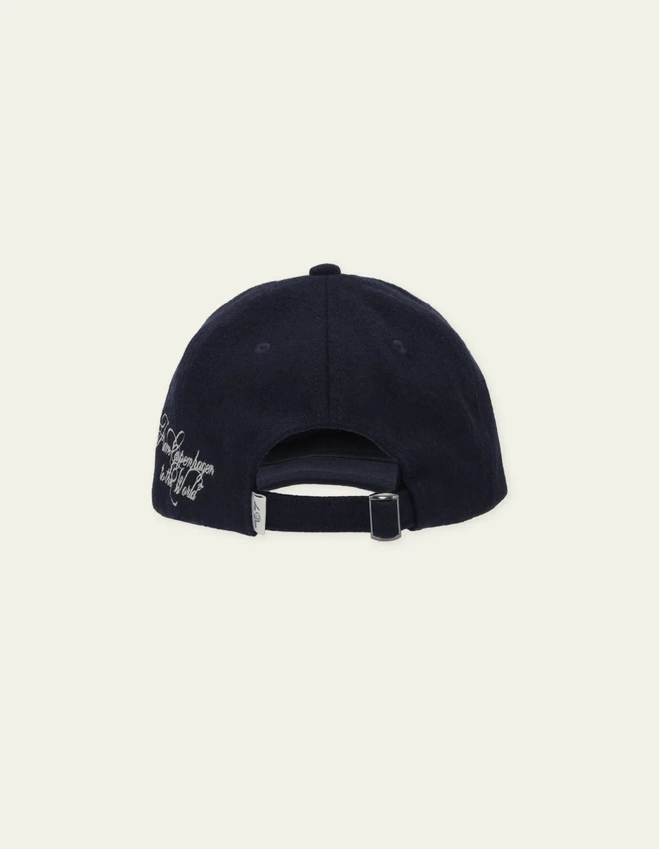 Les Deux Felt Logo Dad Cap Donkerblauw Heren