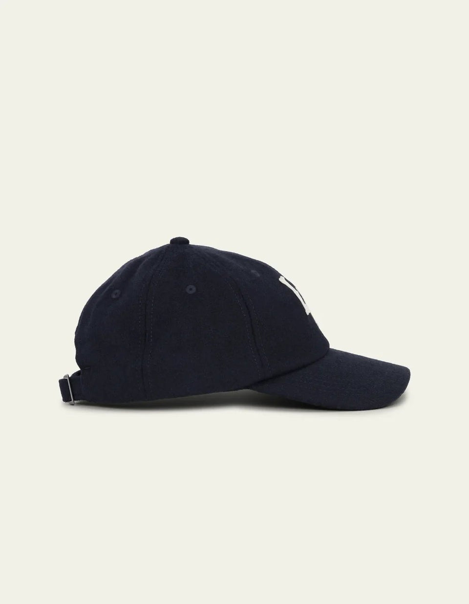 Les Deux Felt Logo Dad Cap Donkerblauw Heren