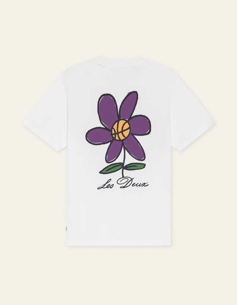 Les Deux Flower T-shirt Wit Heren