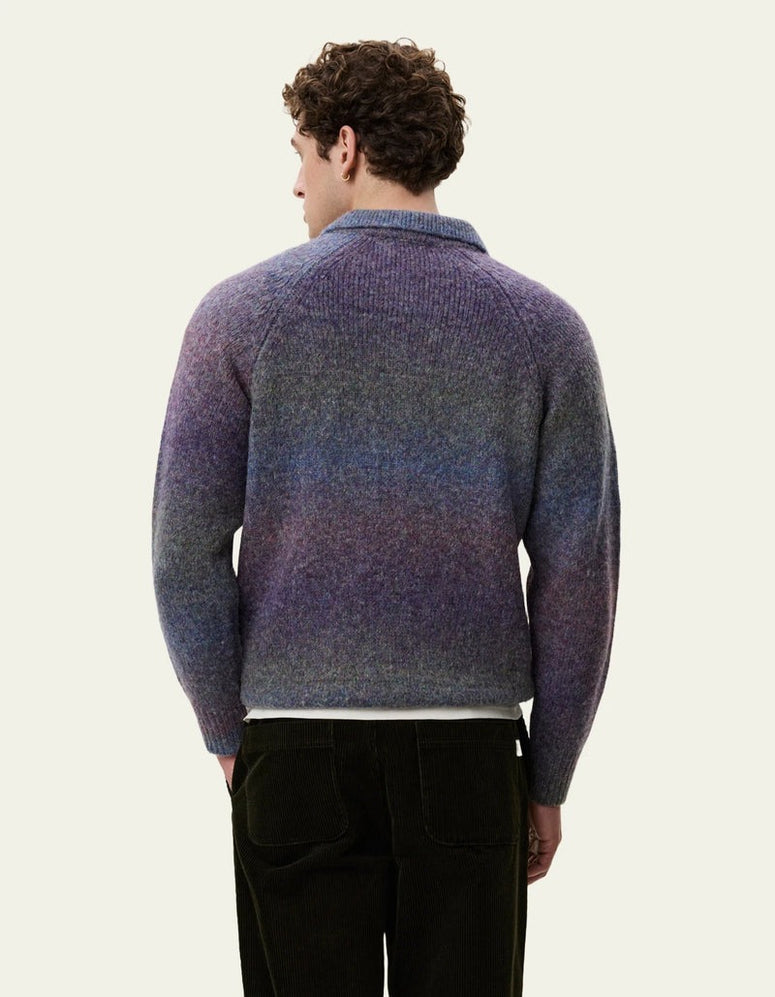 Gradient knitted polo