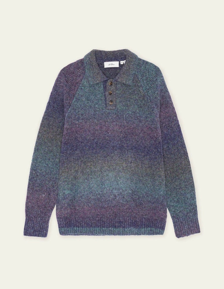 Gradient knitted polo
