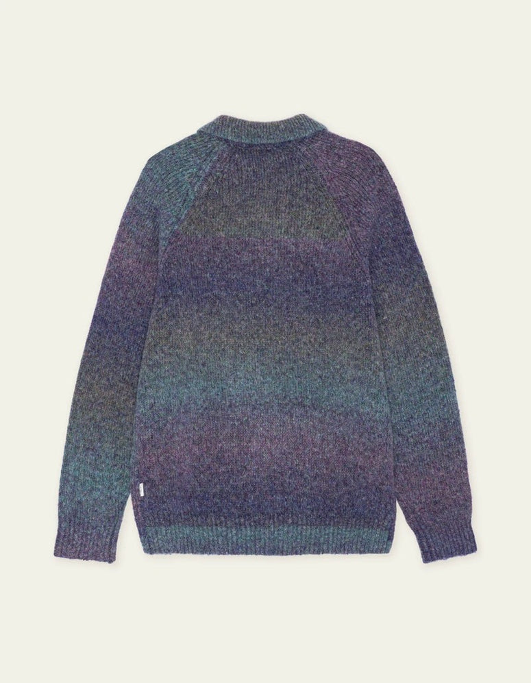 Gradient knitted polo