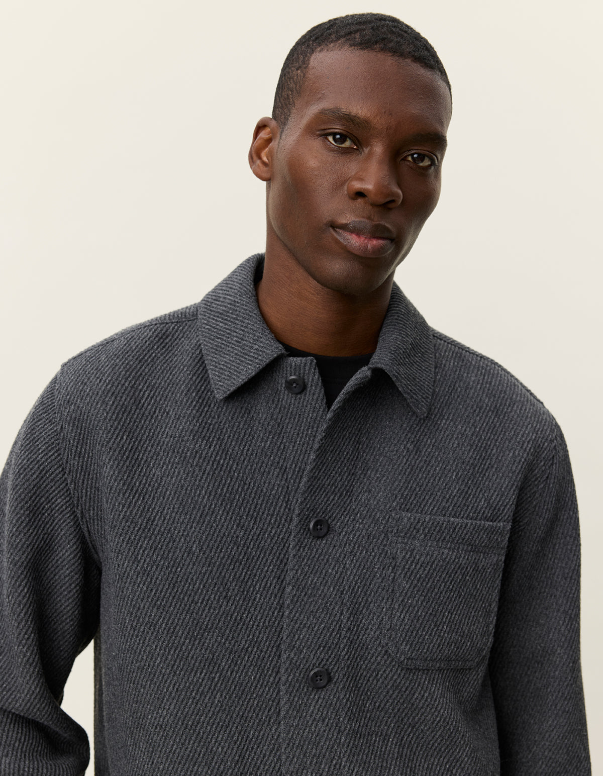 Hamilton twill wool overshirt