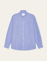 Kent stripe poplin shirt