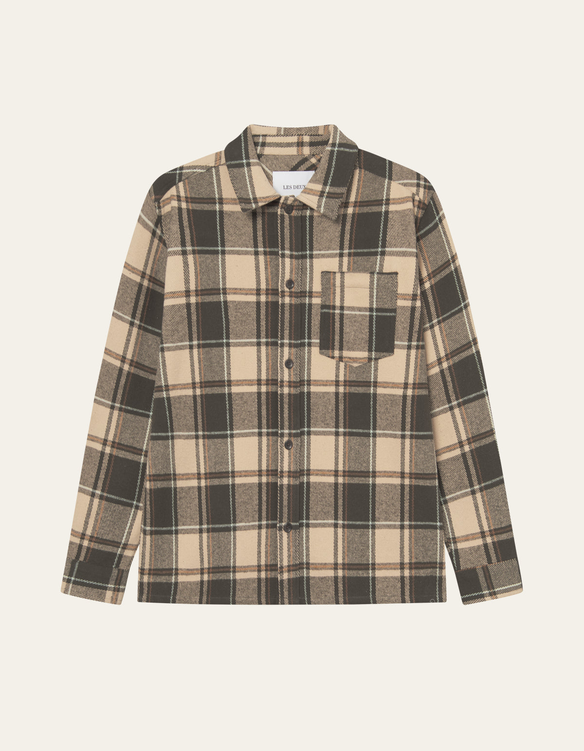 Loan checked twill overshirt