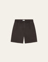 Les Deux Otto Cotton Shorts Donkerbruin Heren