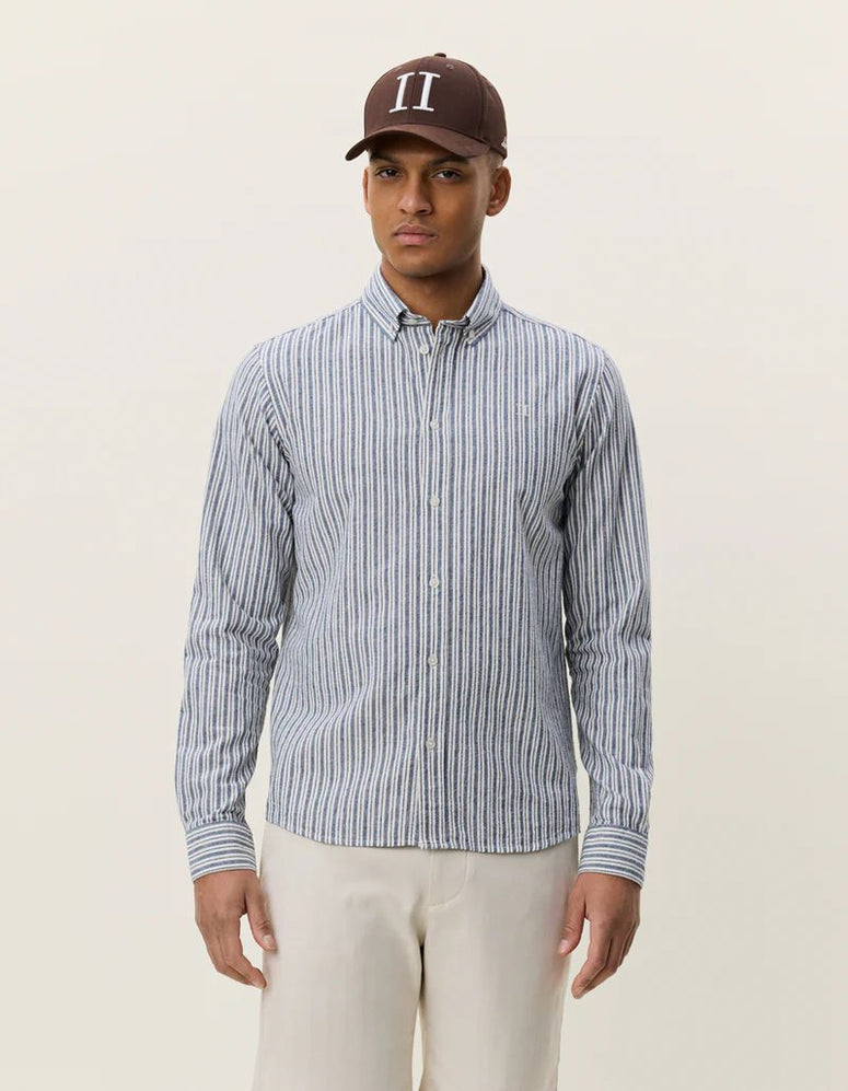 Stripe cotton linen shirt