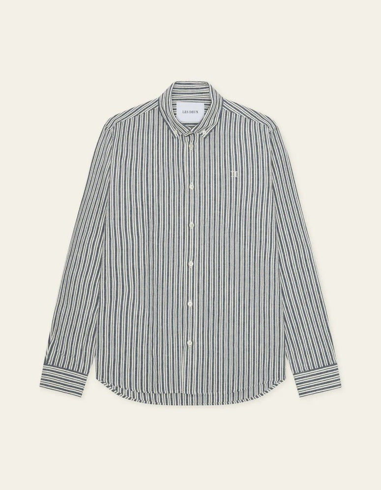 Stripe cotton linen shirt