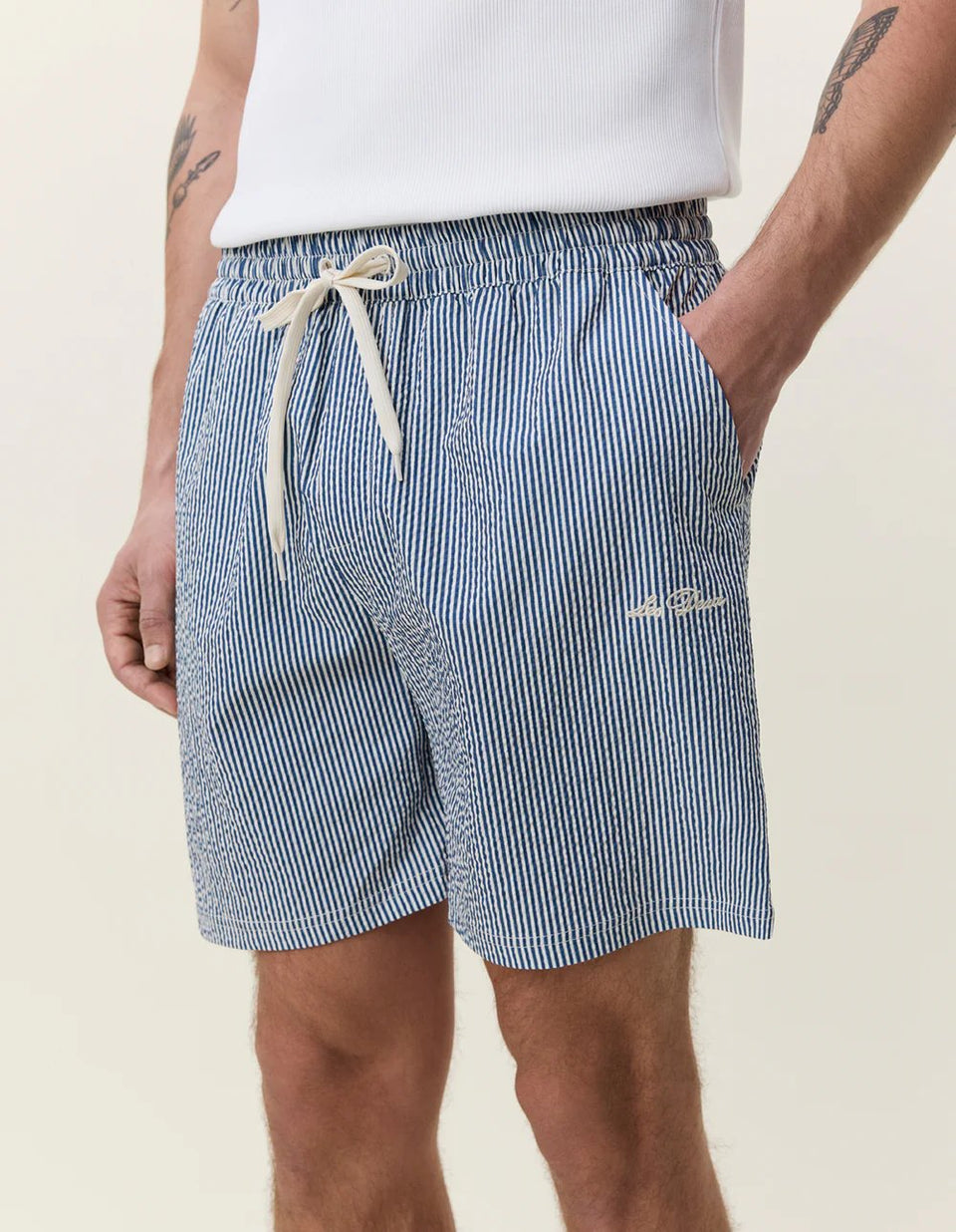 Les Deux Stripe Seersuc