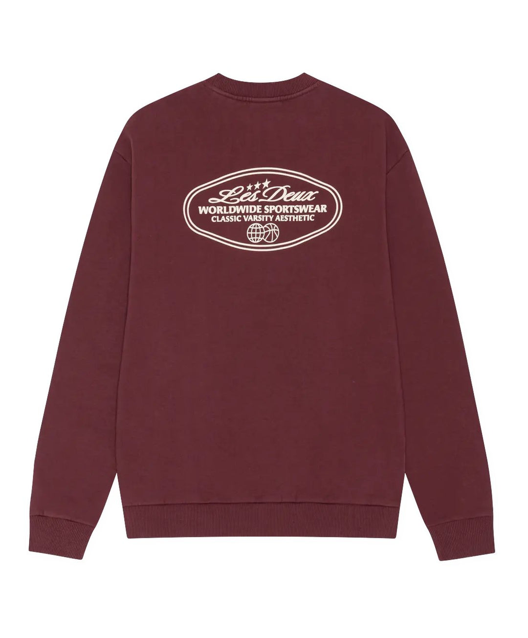 Les Deux Worldwide Sweatshirt Donkerrood Heren