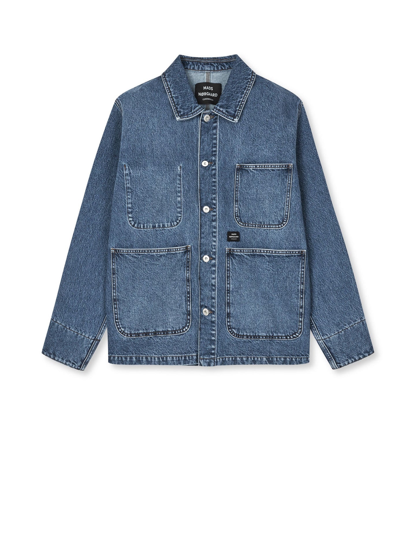 Mads Norgaard Arizona Denim Chore Jacket Blauw Heren