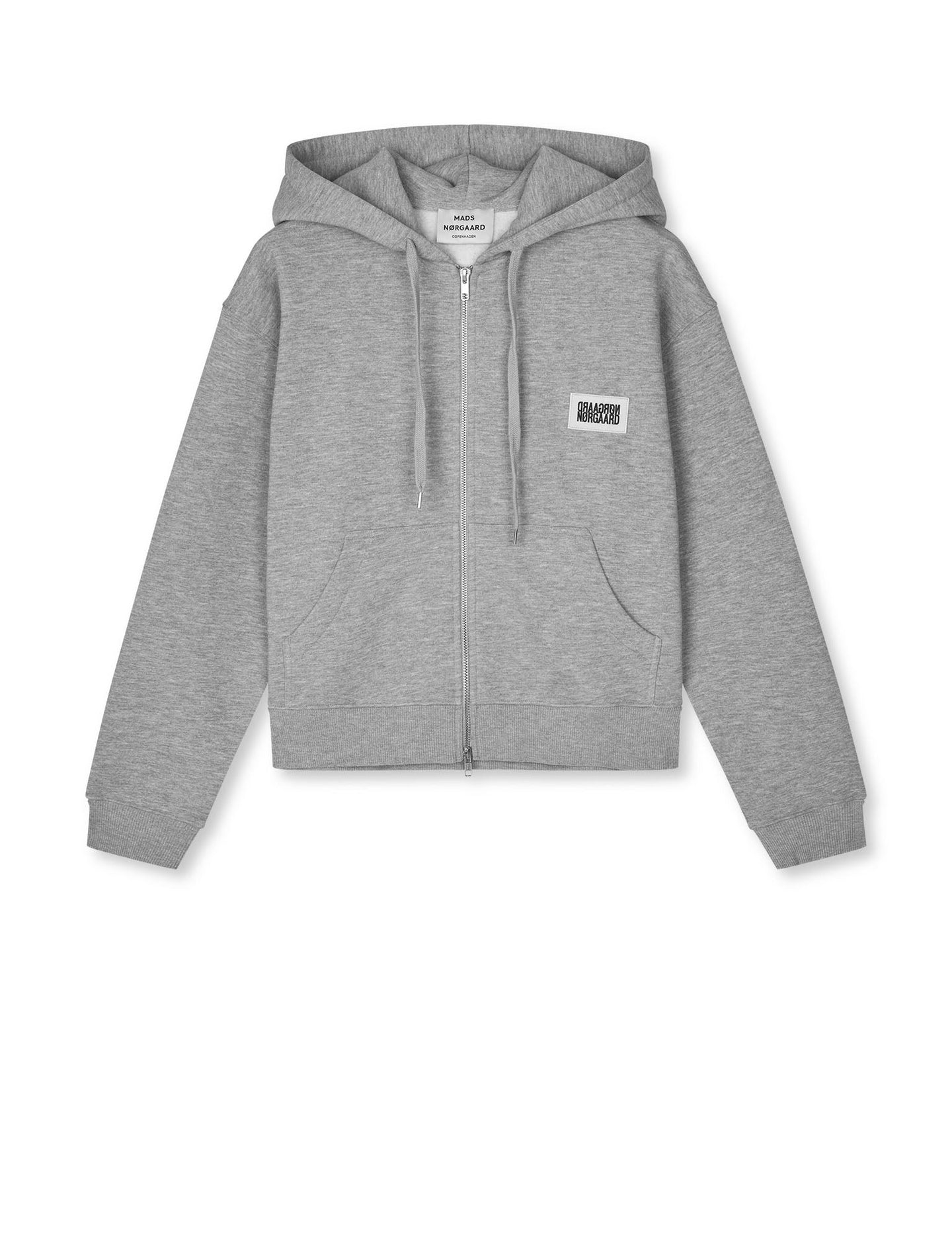 Mads Norgaard Bobo Zip Hoodie Lichtgrijs Dames