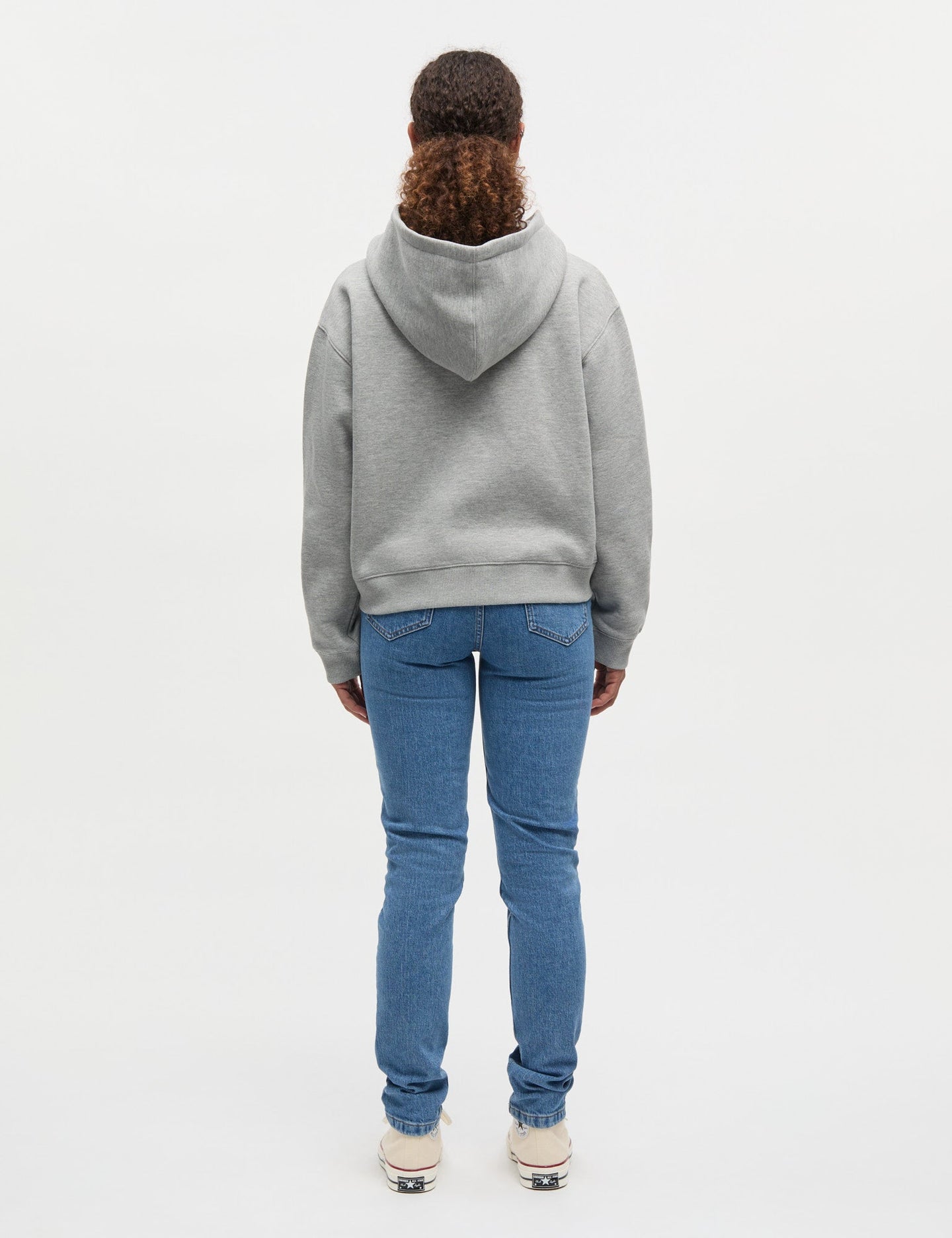 Mads Norgaard Bobo Zip Hoodie Lichtgrijs Dames