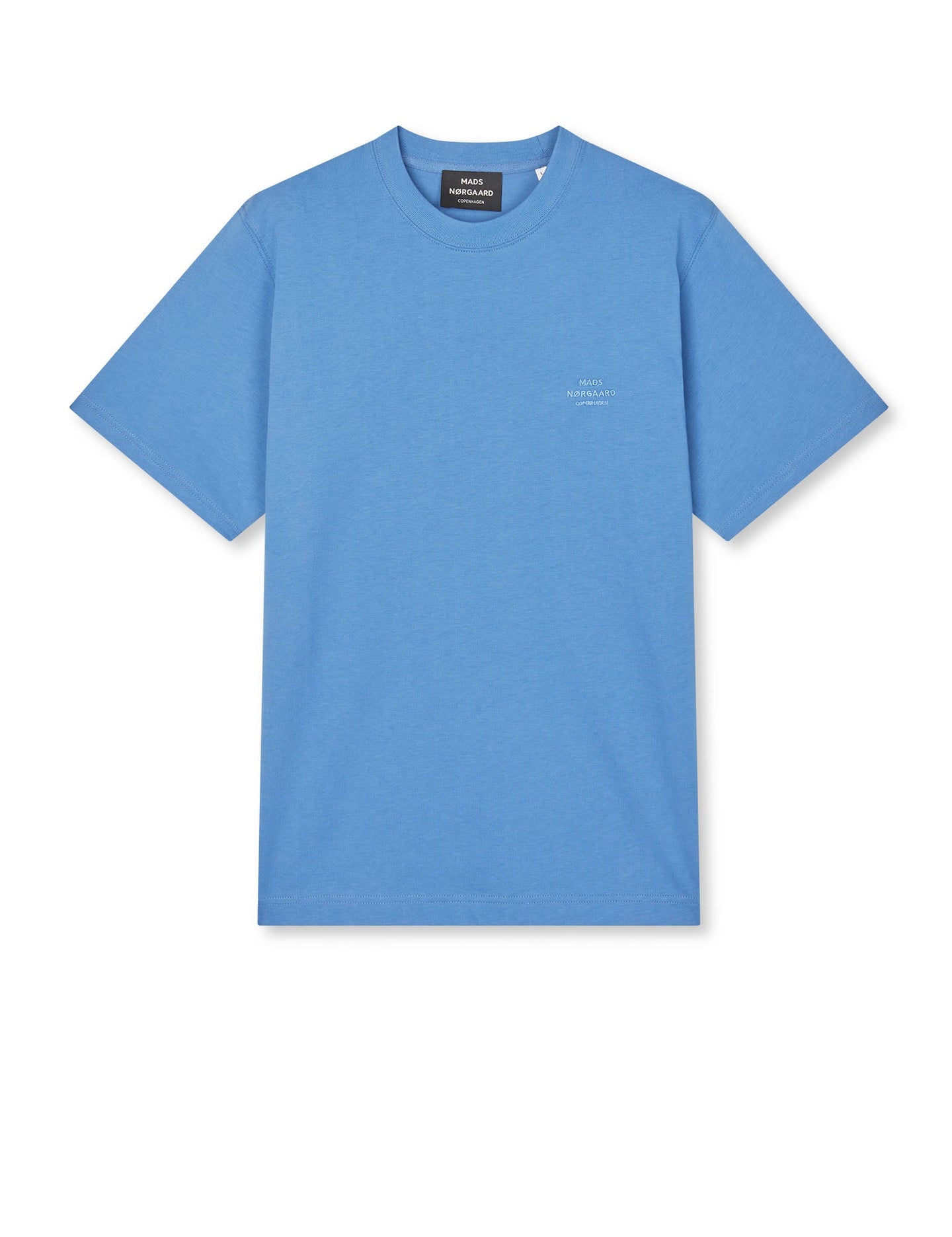 Mads Norgaard Frode Emb Logo Tee Blauw Heren