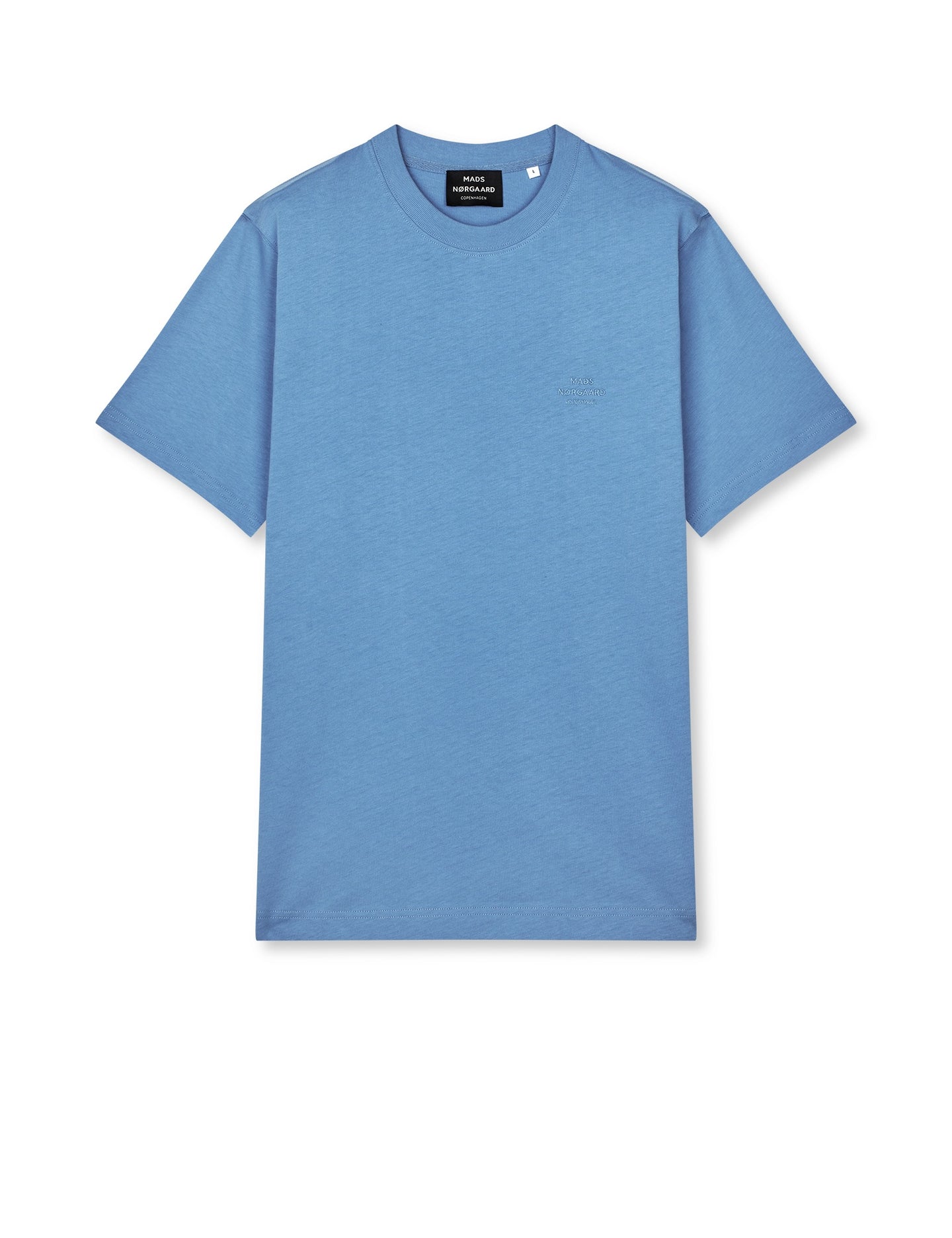 Mads Norgaard Frode Emb Logo Tee Blauw Heren