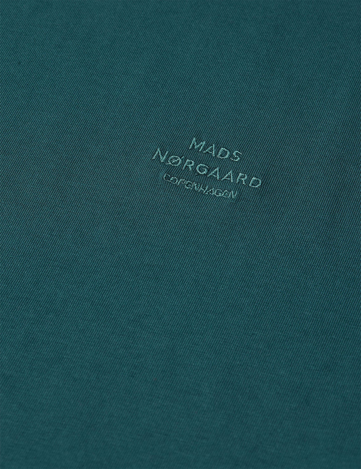 Mads Norgaard Frode Emb Logo Tee Donkergroen Heren
