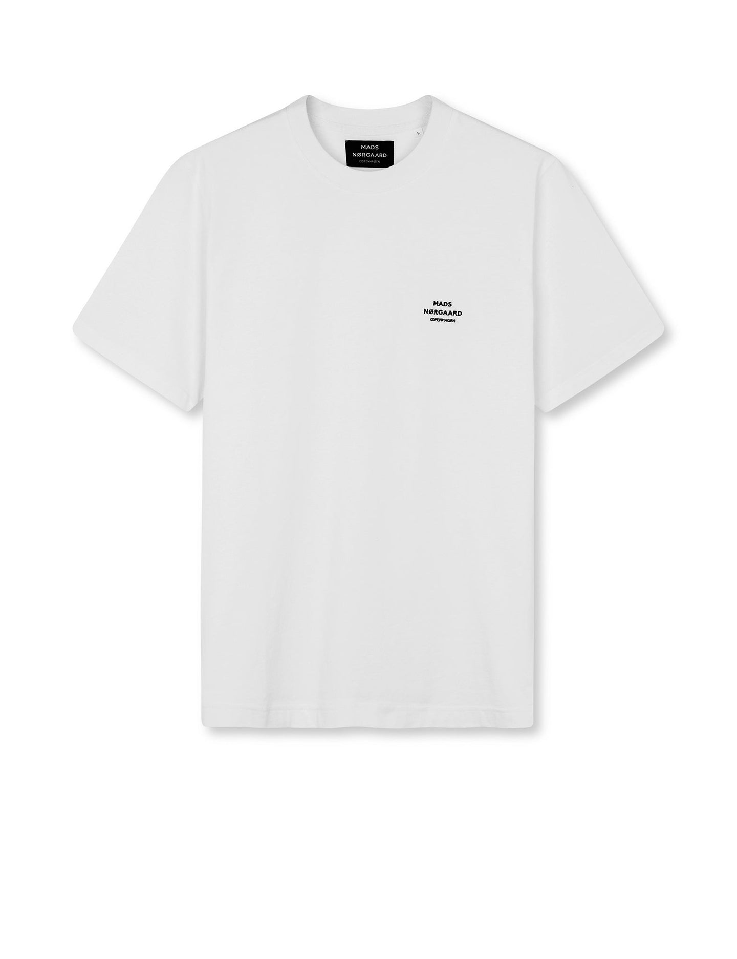 Mads Norgaard Frode Emb Logo Tee Wit Heren
