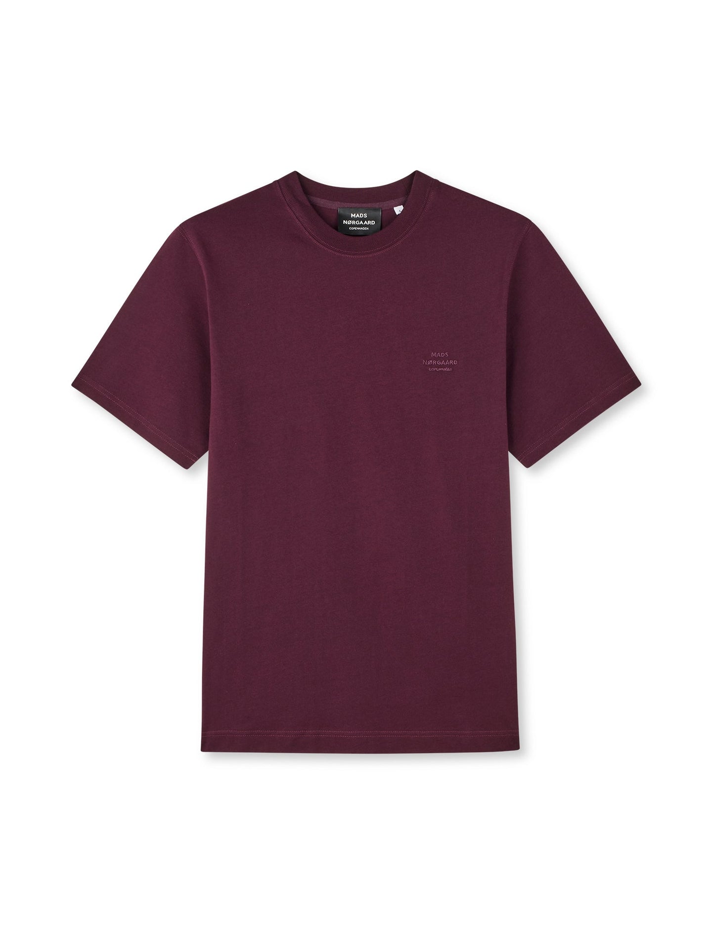 Mads Norgaard Frode Logo Tee Donkerrood Heren