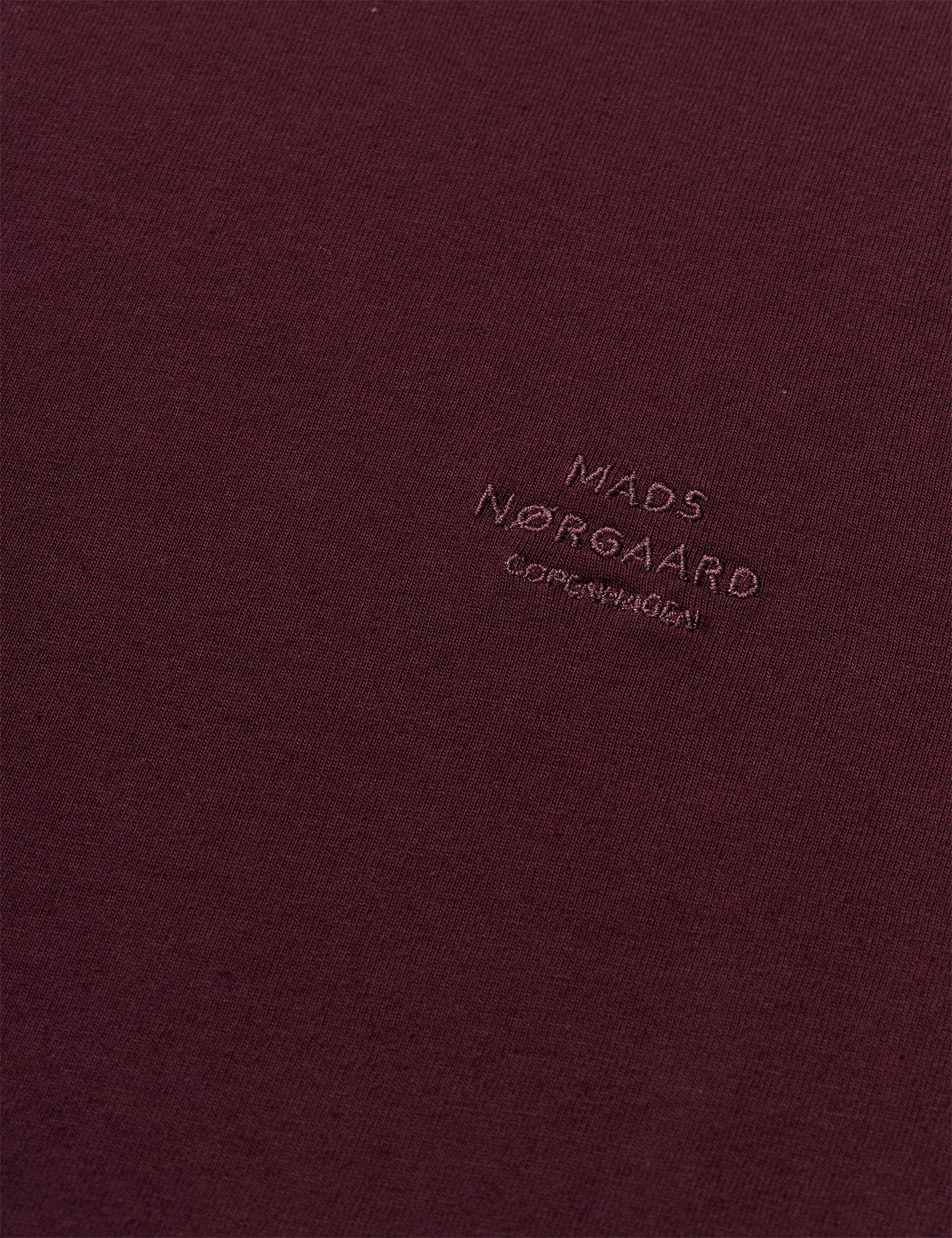 Mads Norgaard Frode Logo Tee Donkerrood Heren