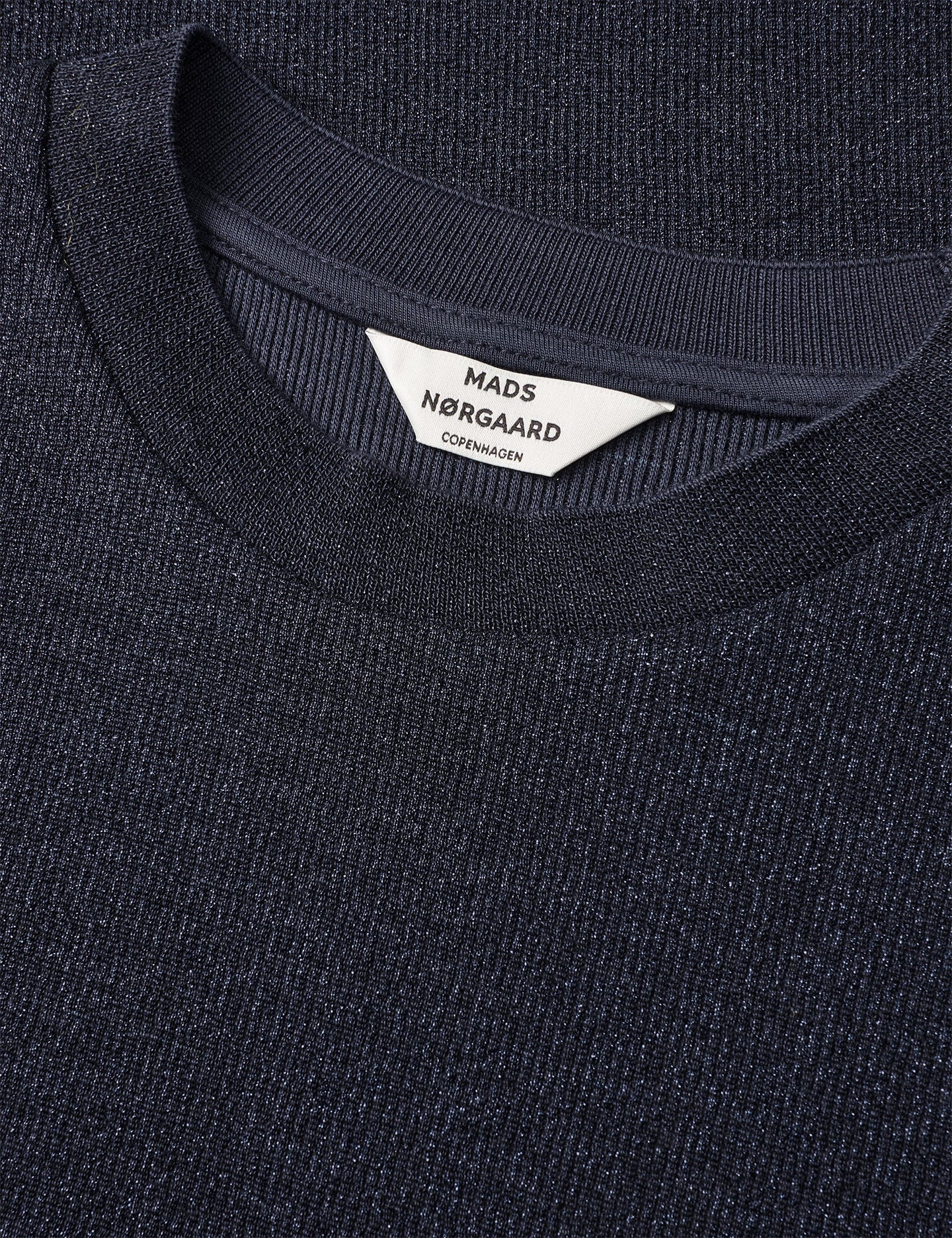 Mads Norgaard Lurex Tuba Top Ls Donkerblauw Dames