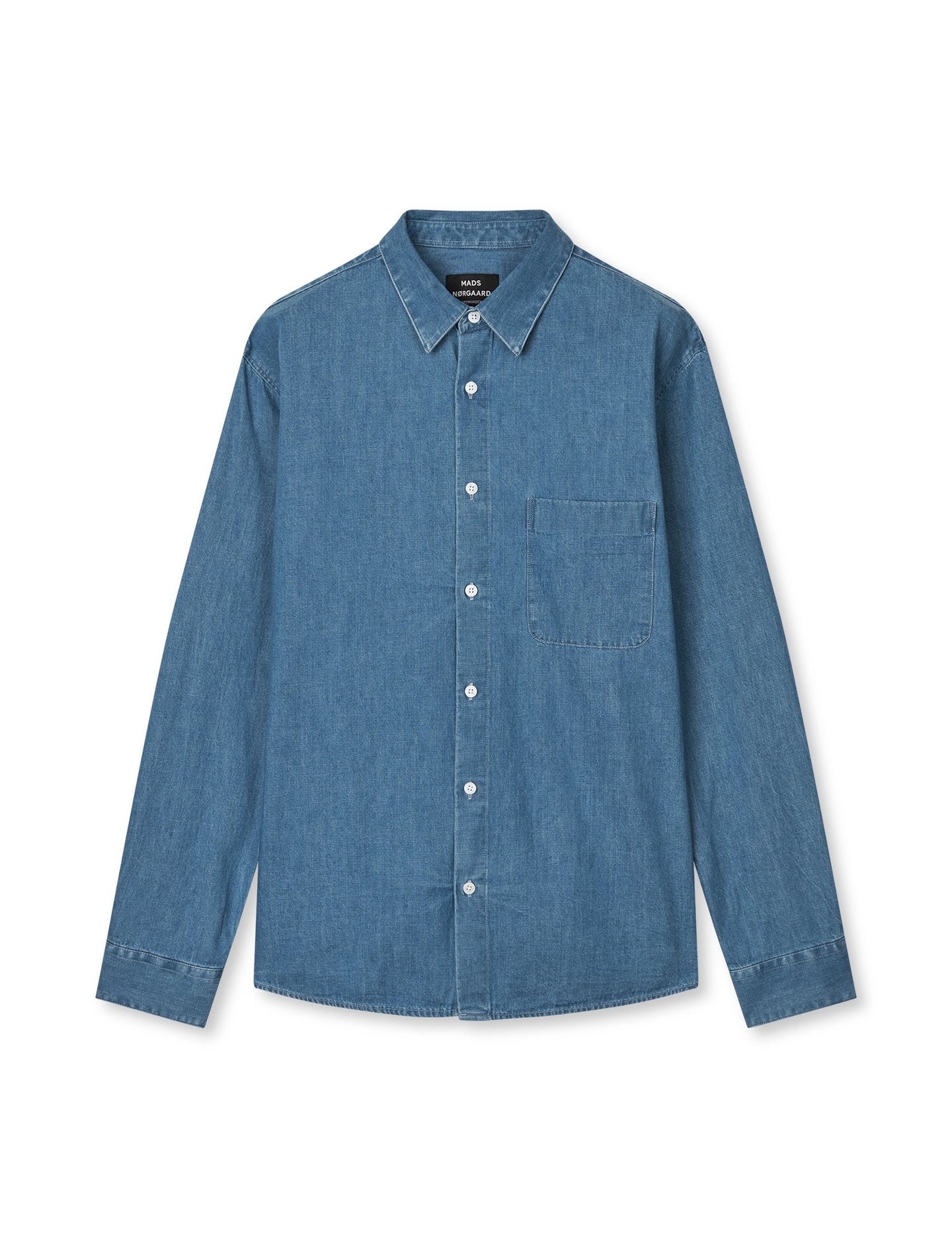 Mads Norgaard Sky Denim Sune Shirt Blauw Heren