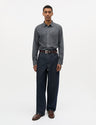 Mads Norgaard Sky Denim Sune Shirt Donkergrijs Heren