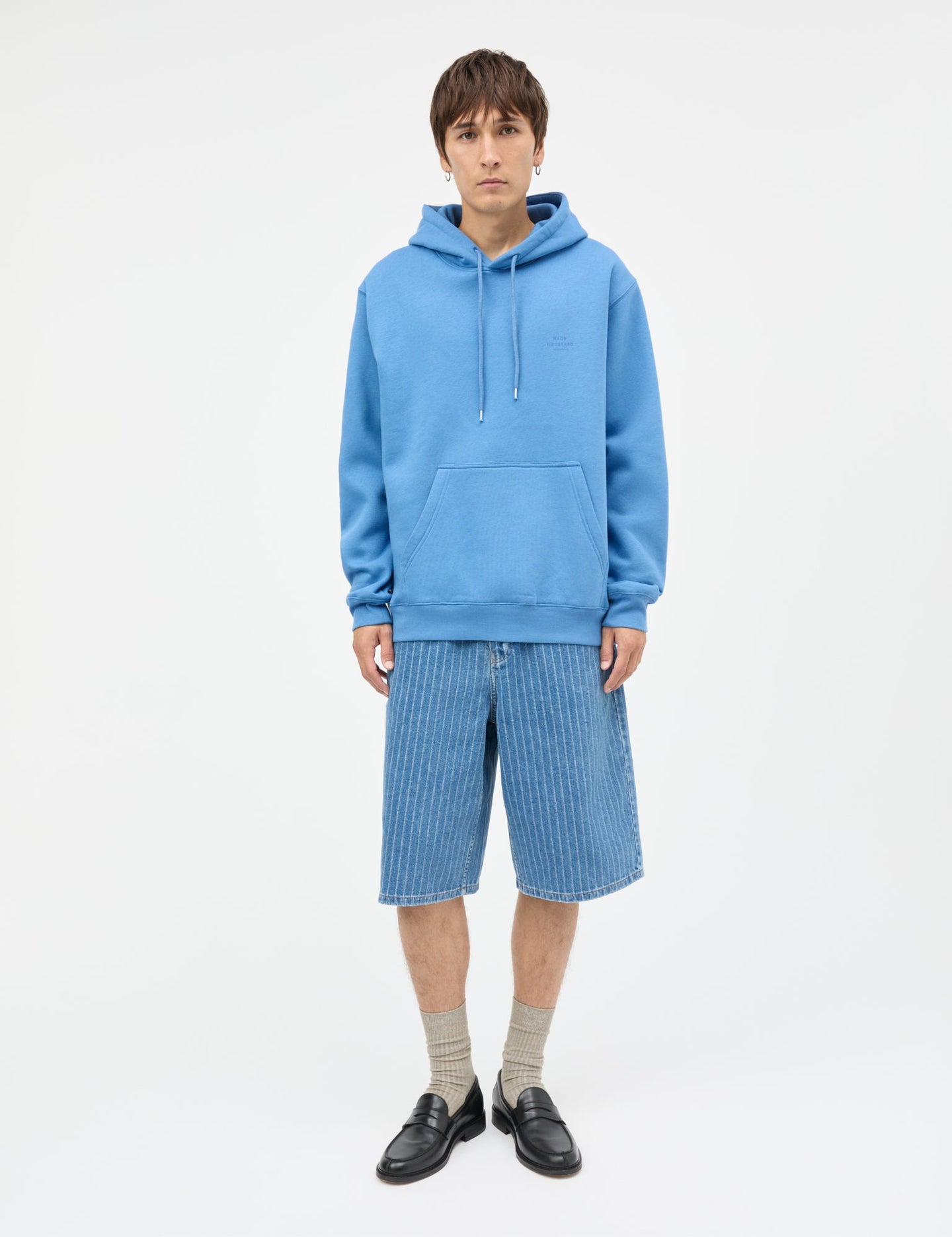 Mads Norgaard Standard Logo Hoodie Blauw Heren