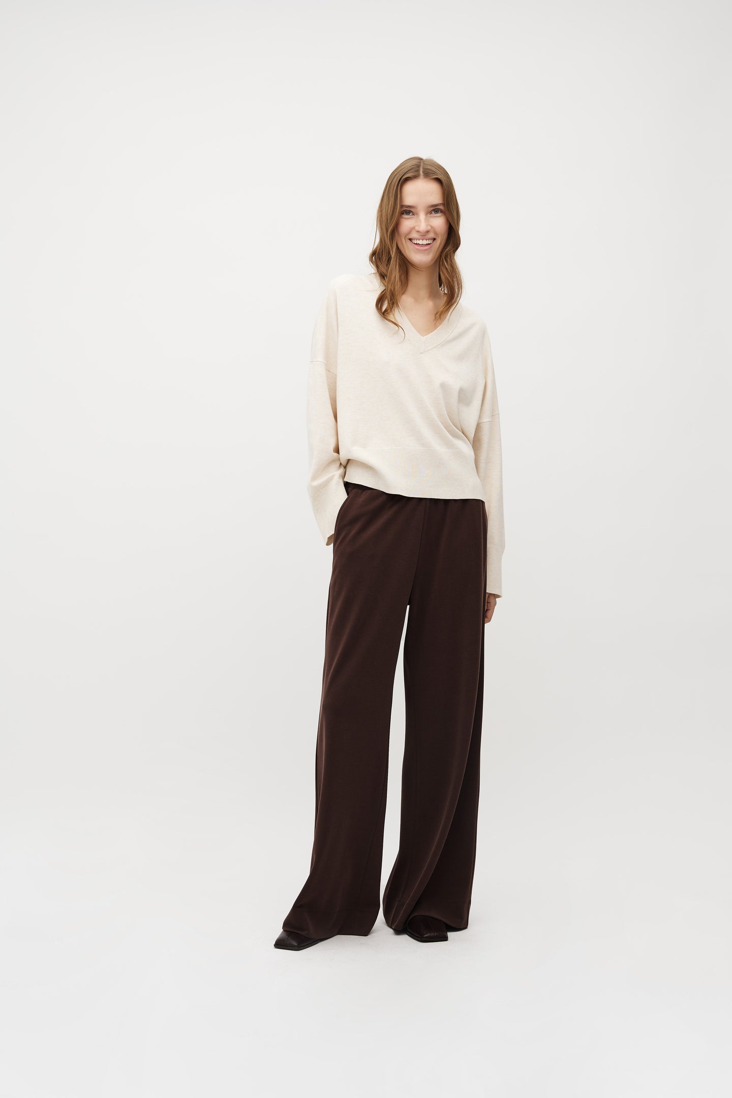 MbyM Asaka Pants Donkerbruin Dames