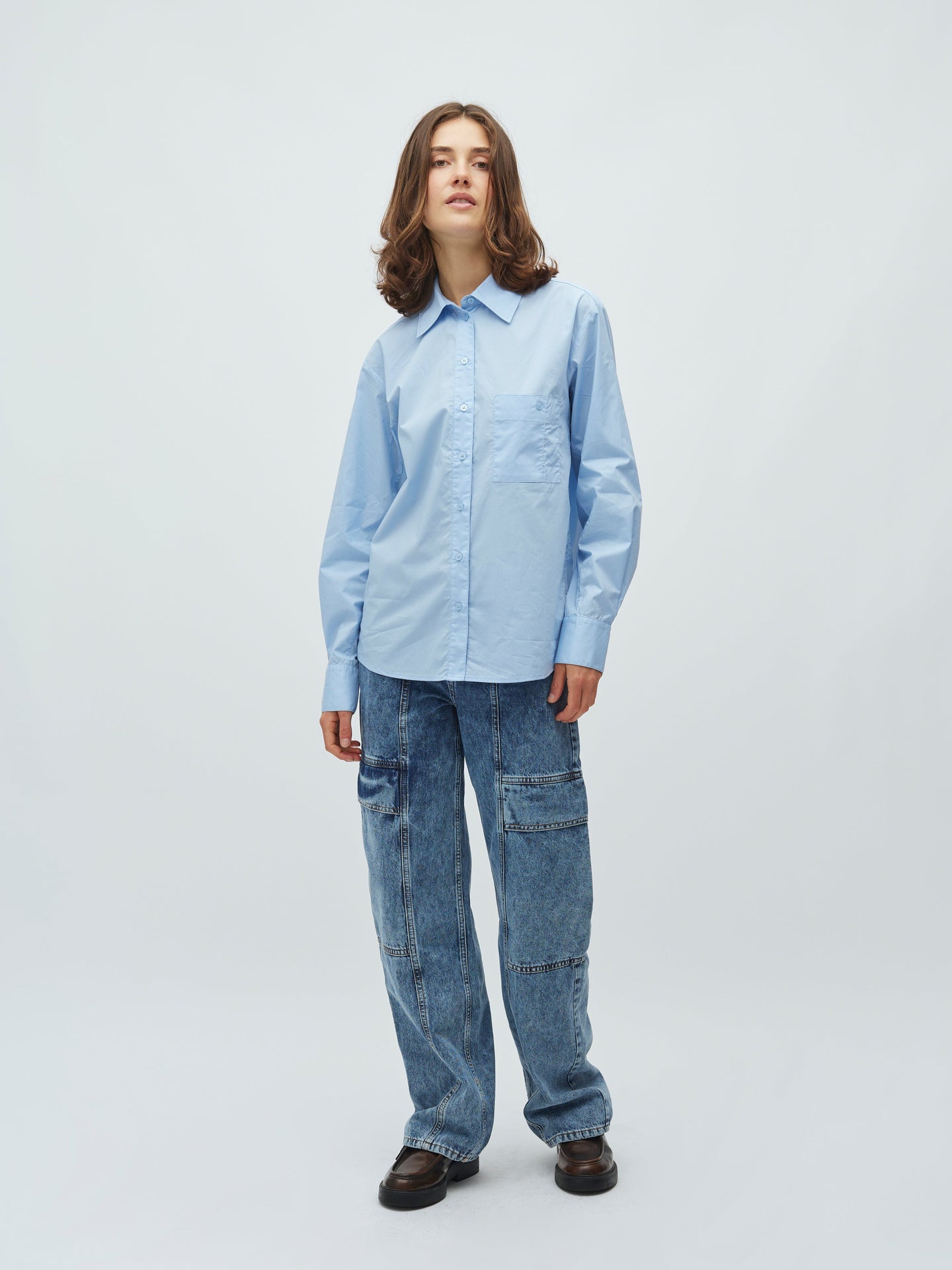 MbyM Aurore Shirt Lichtblauw Dames