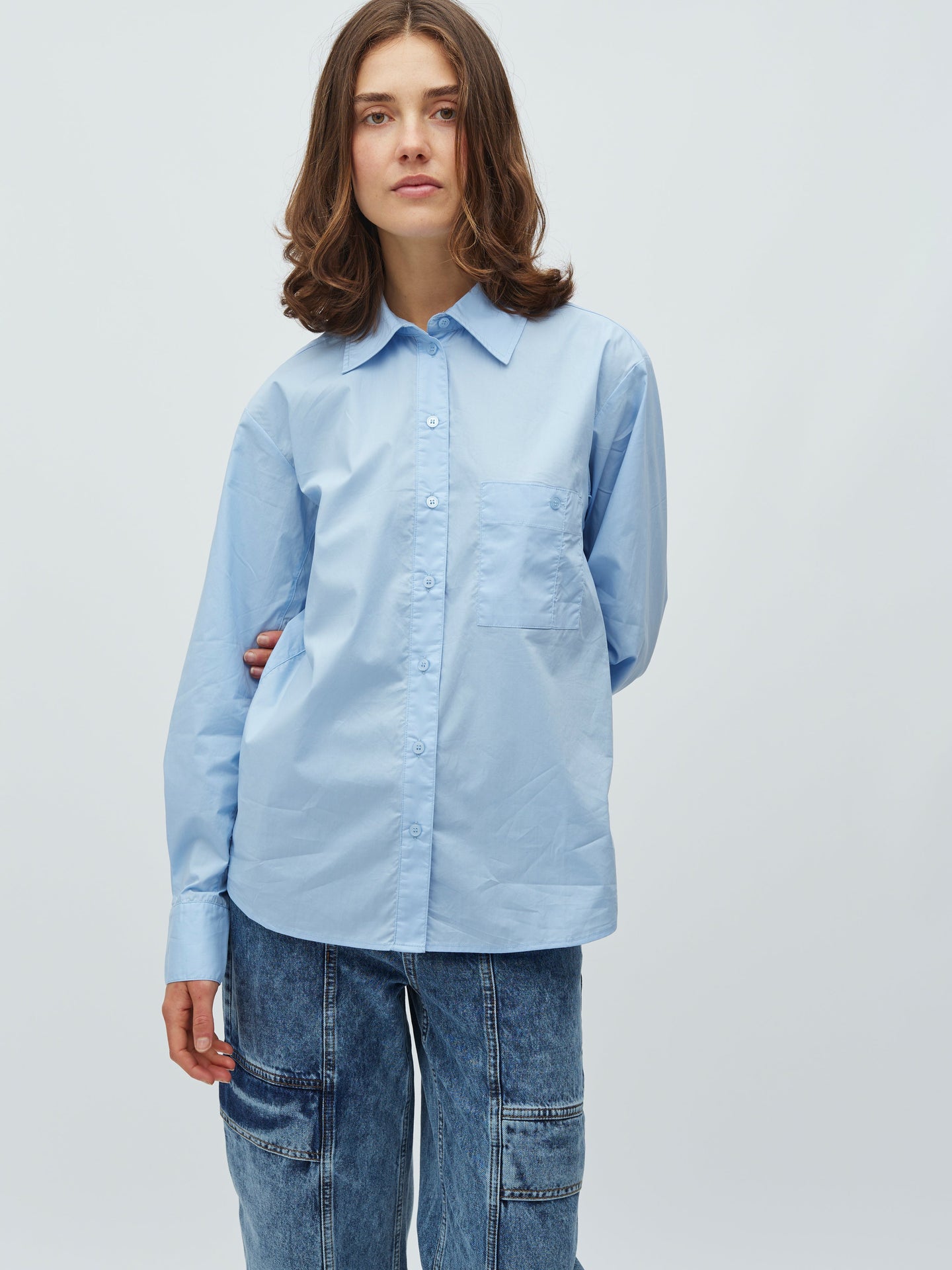 MbyM Aurore Shirt Lichtblauw Dames