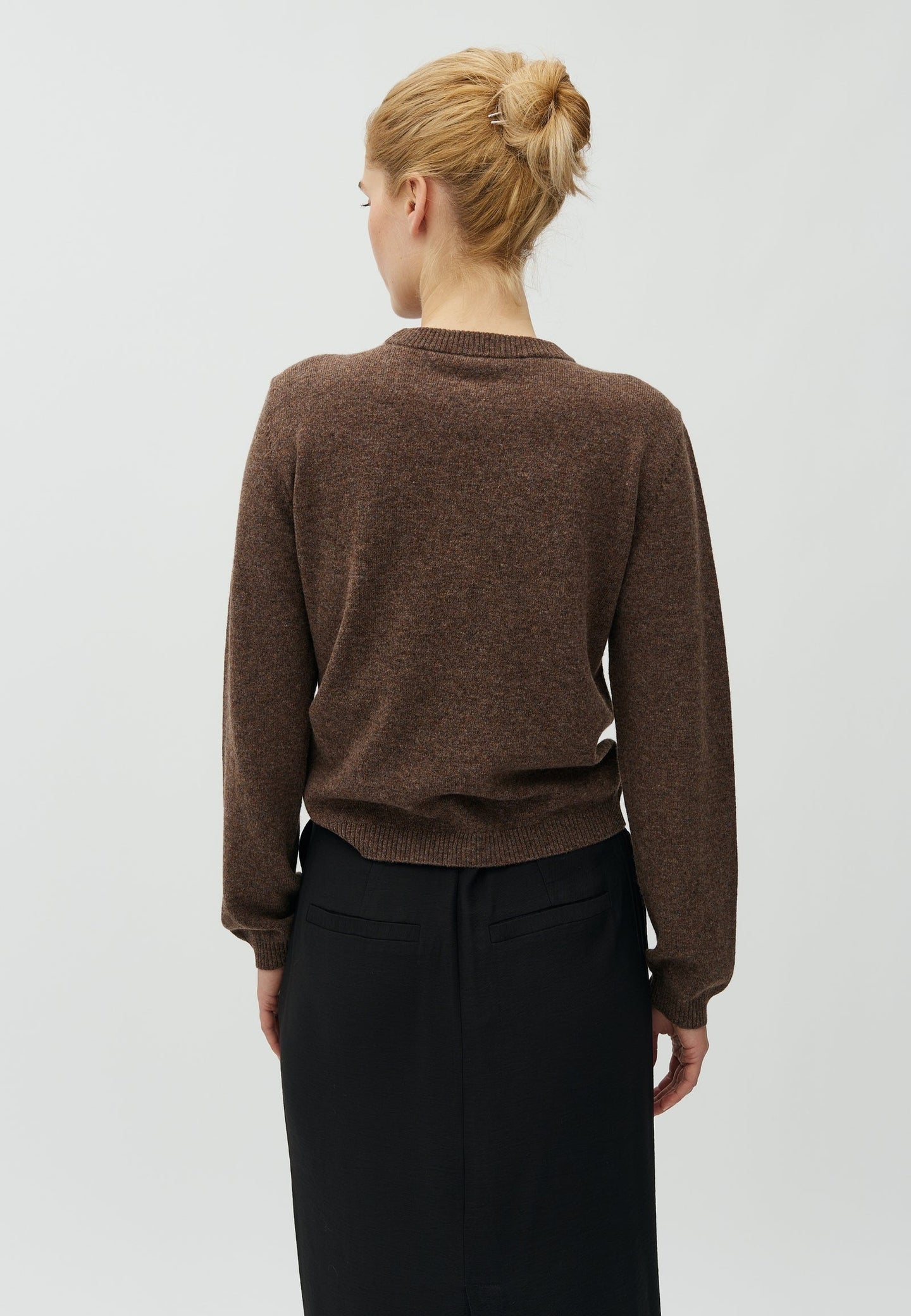 MbyM Christin Knit Donkerbruin Dames
