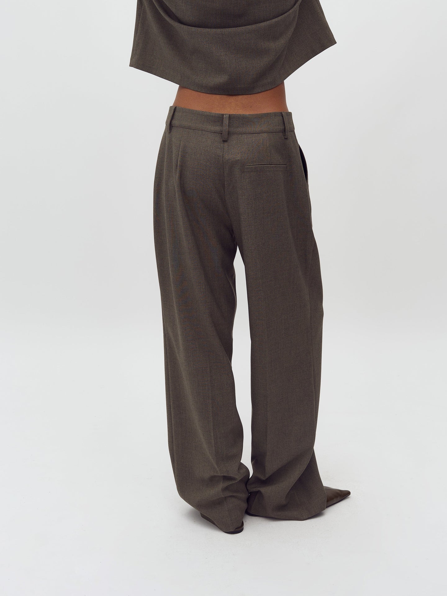 MbyM Cristiana Long Pants Donkergroen Dames