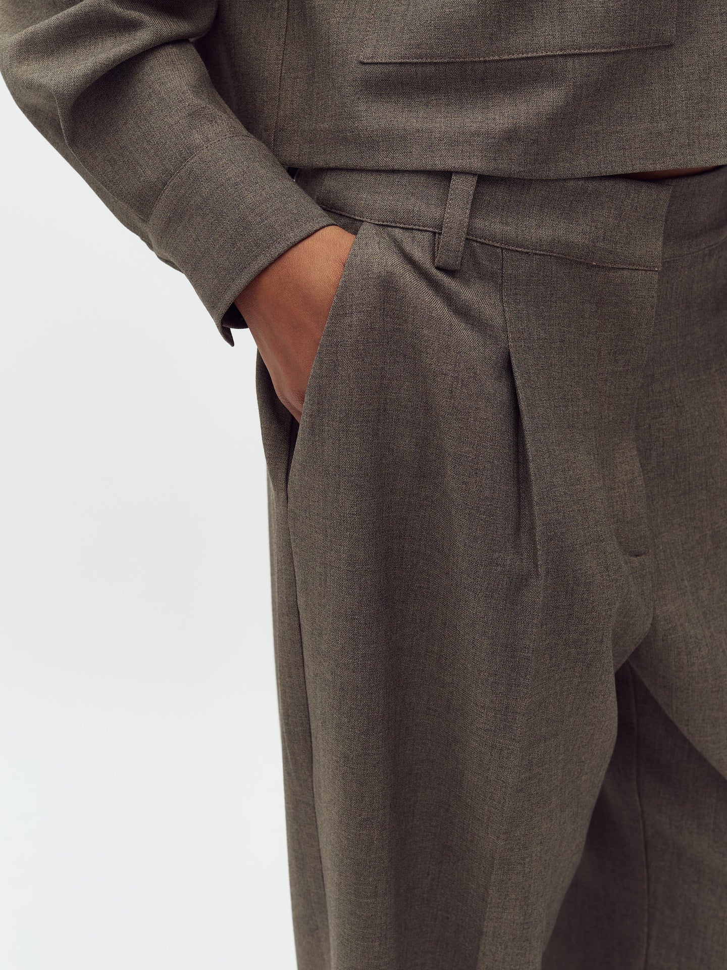 MbyM Cristiana Long Pants Donkergroen Dames