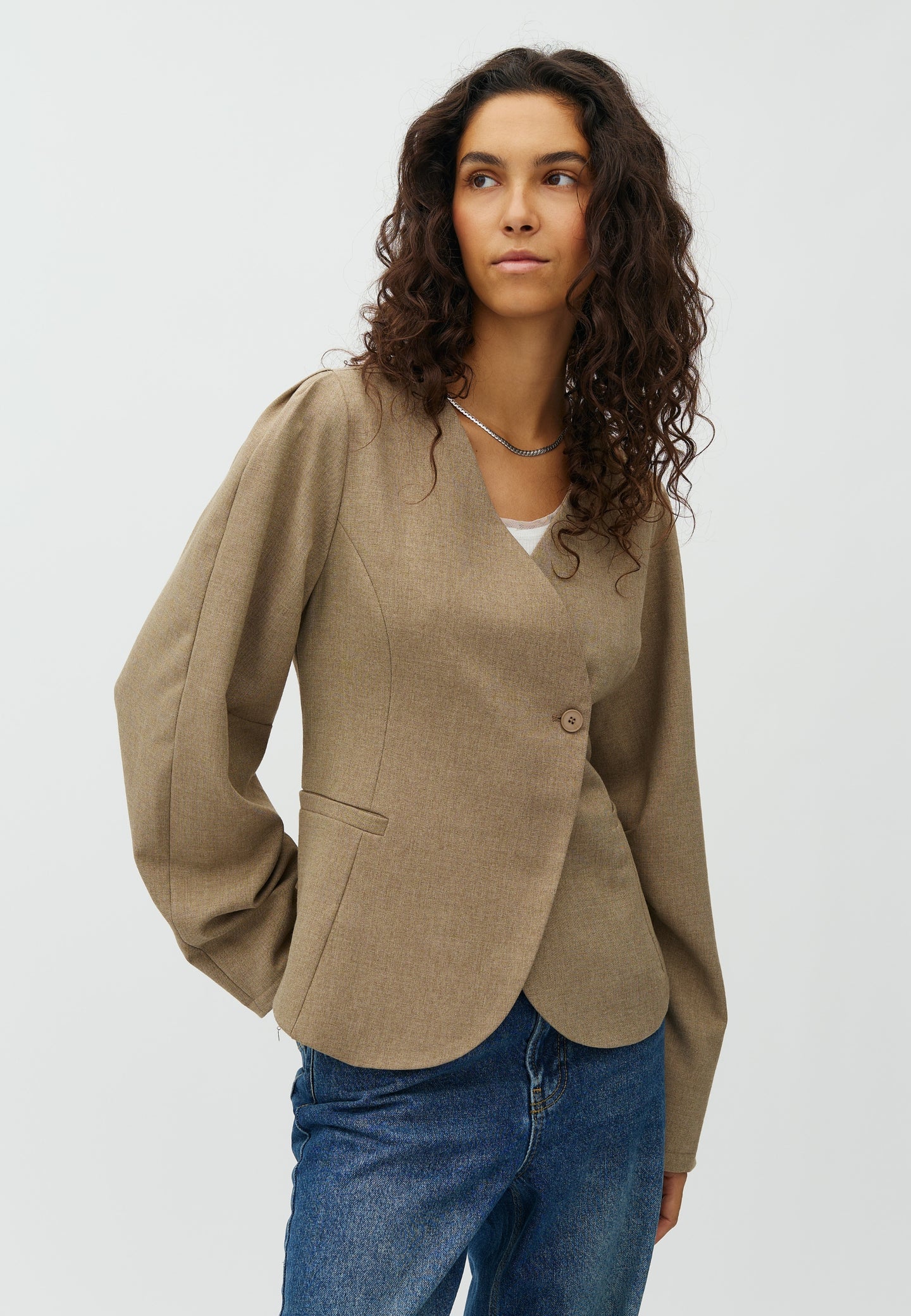 MbyM Diane Blazer Lichtbruin Dames