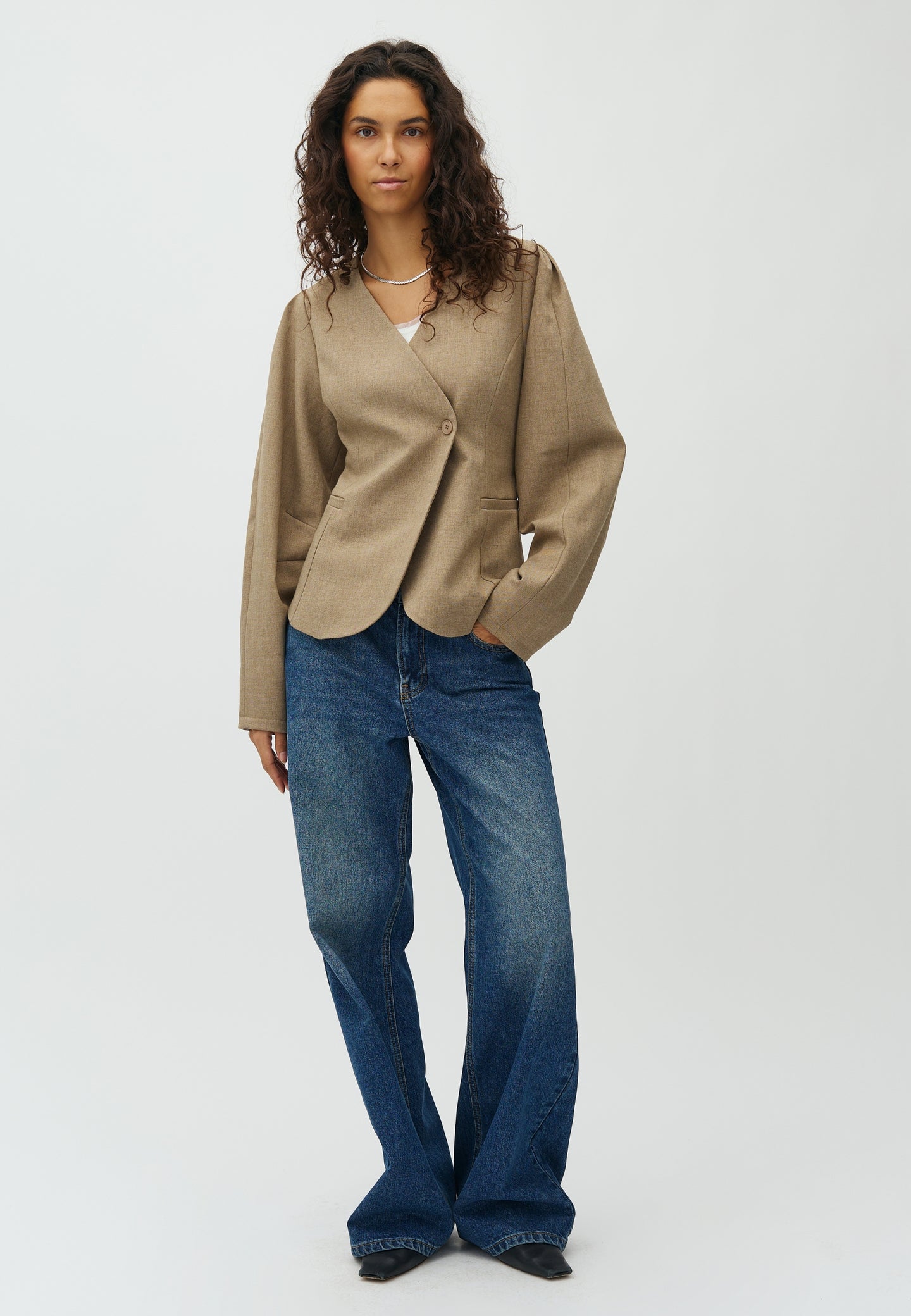 MbyM Diane Blazer Lichtbruin Dames