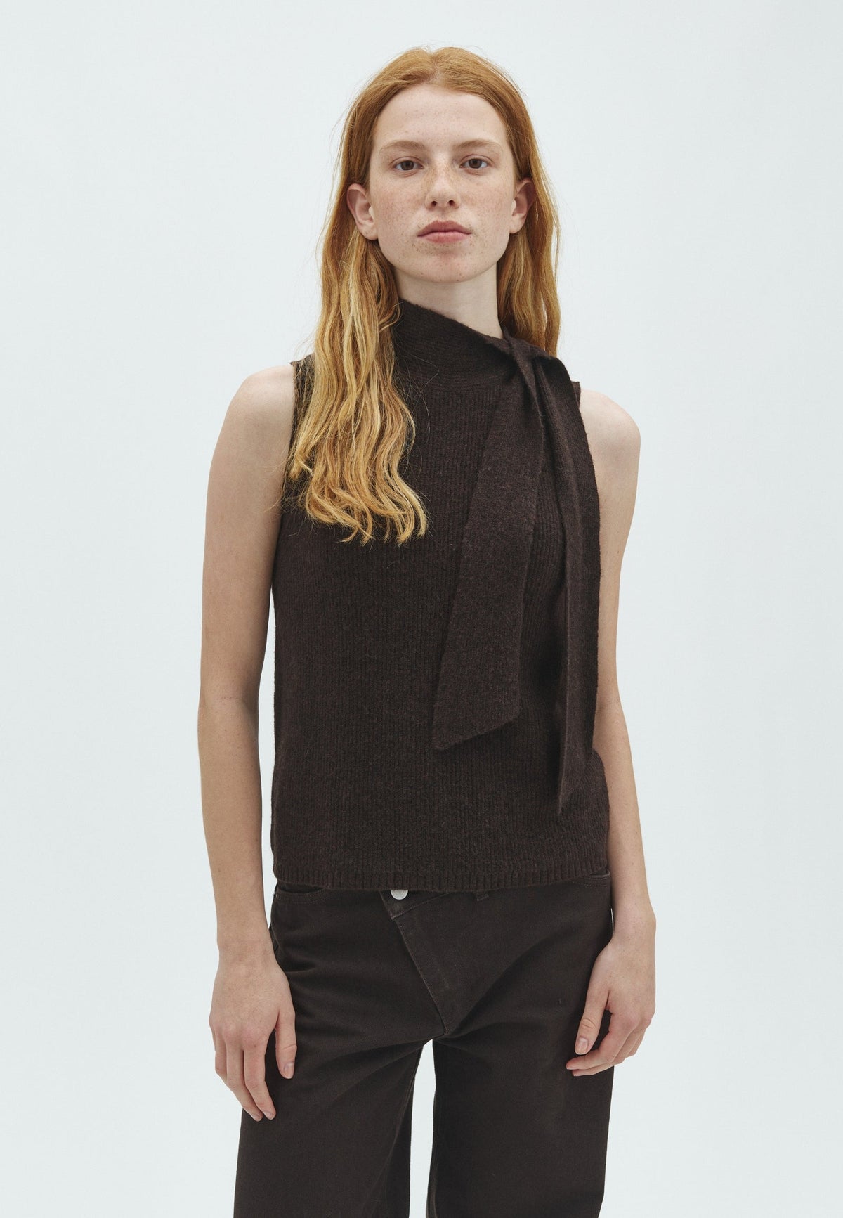 MbyM Fine Knit Donkerbruin Dames
