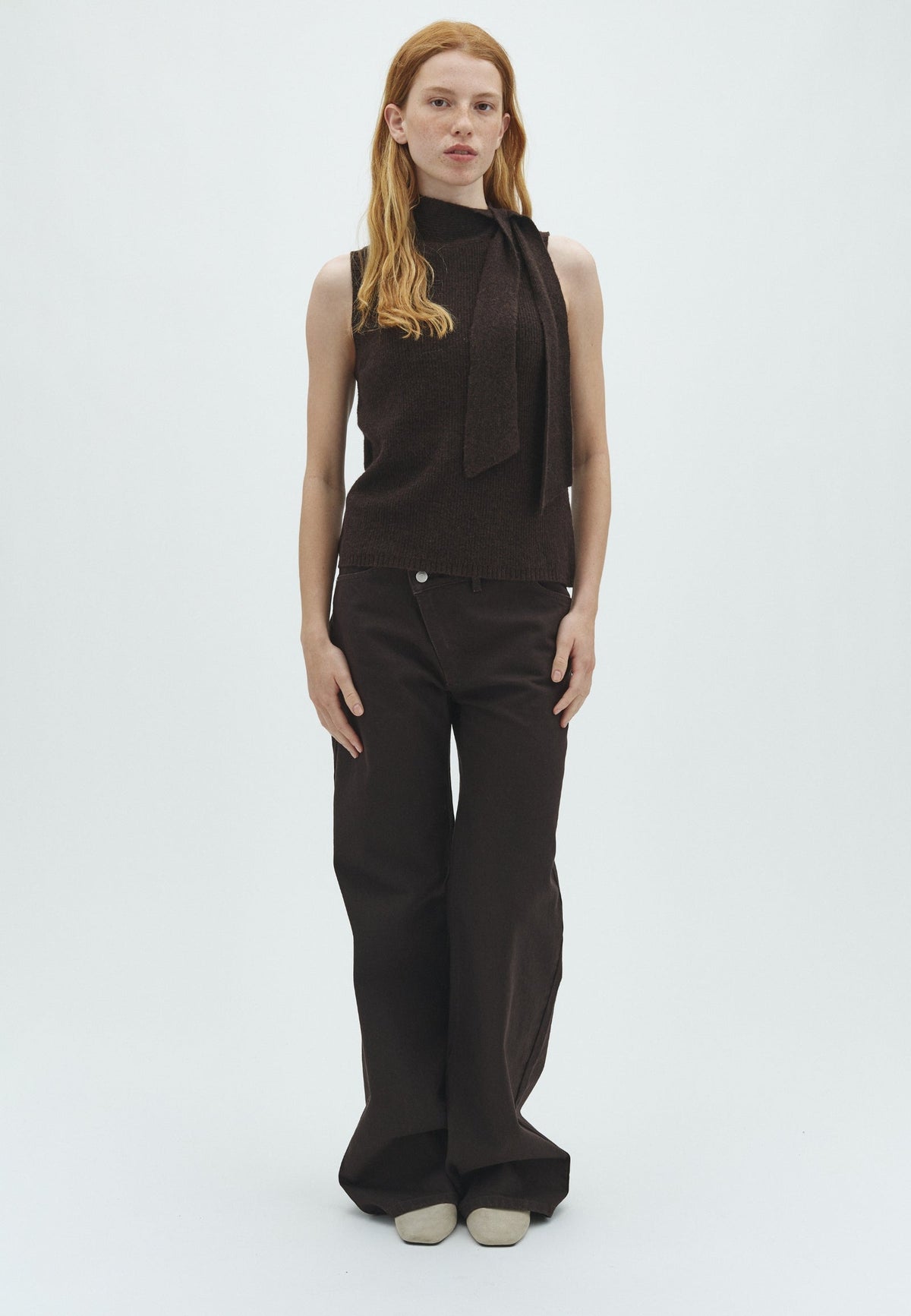 MbyM Fine Knit Donkerbruin Dames