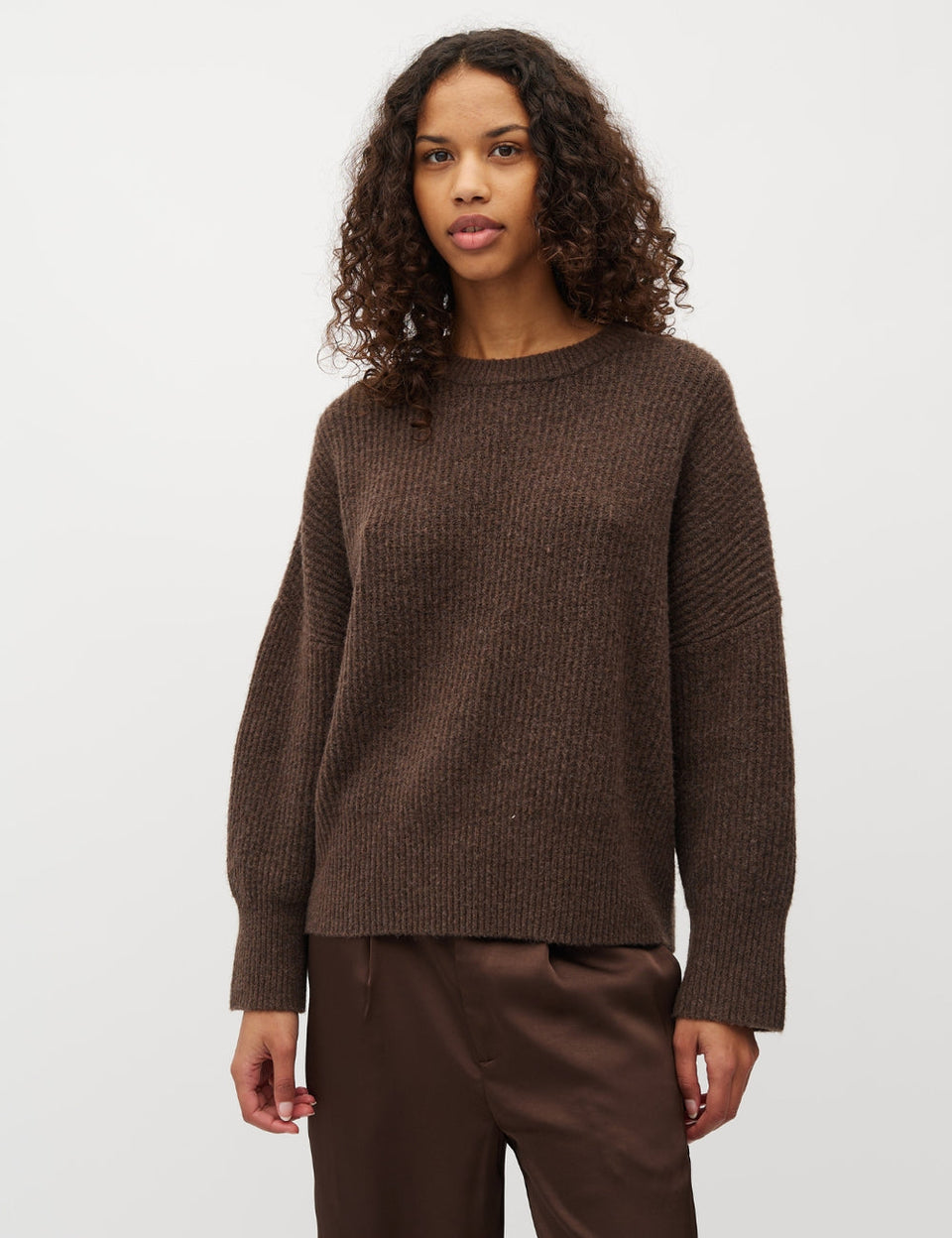 MbyM Gillian Knit Donkerbruin Dames