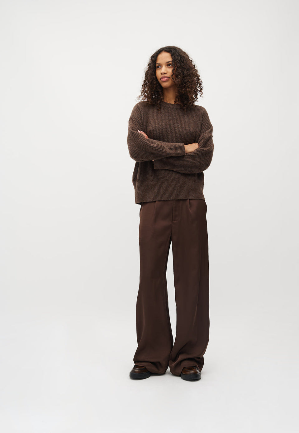 MbyM Gillian Knit Donkerbruin Dames
