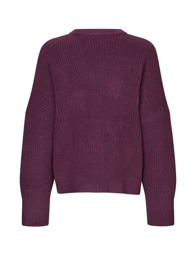 MbyM Gillian Knit Donkerrood Dames