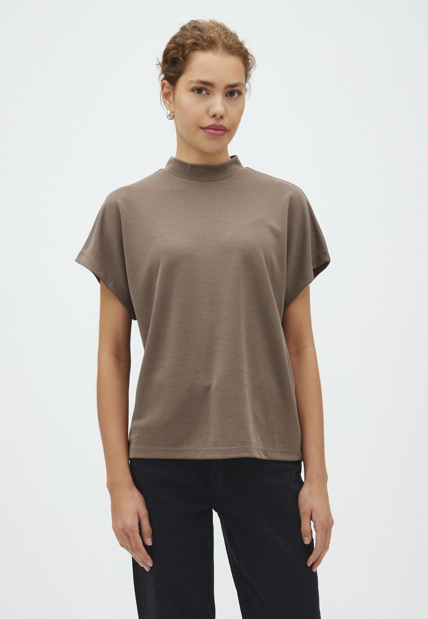 MbyM Linea Short Top Lichtbruin Dames
