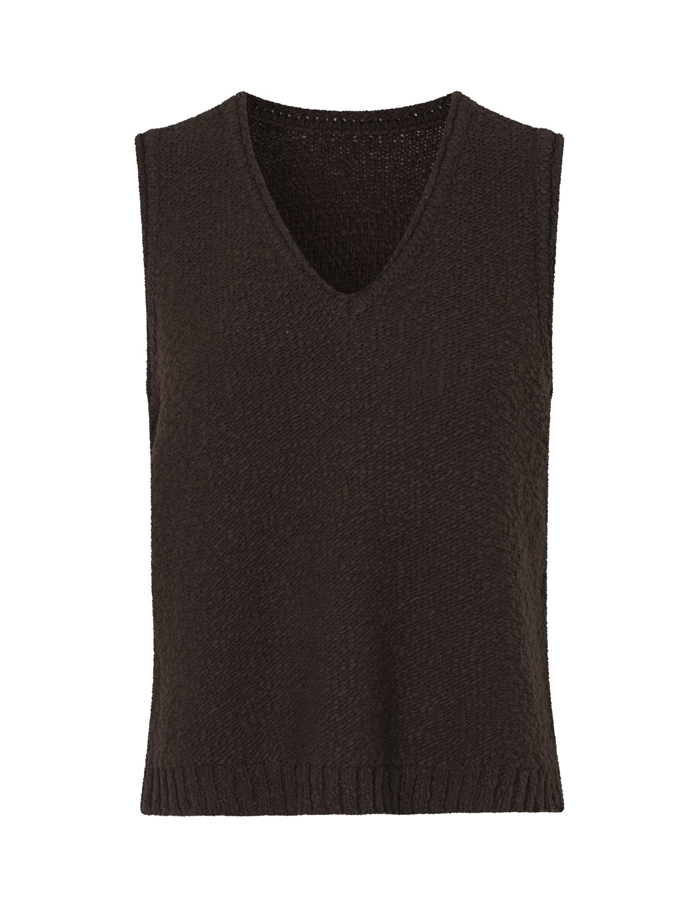 MbyM Merac V Knitted Top Donkerbruin Dames