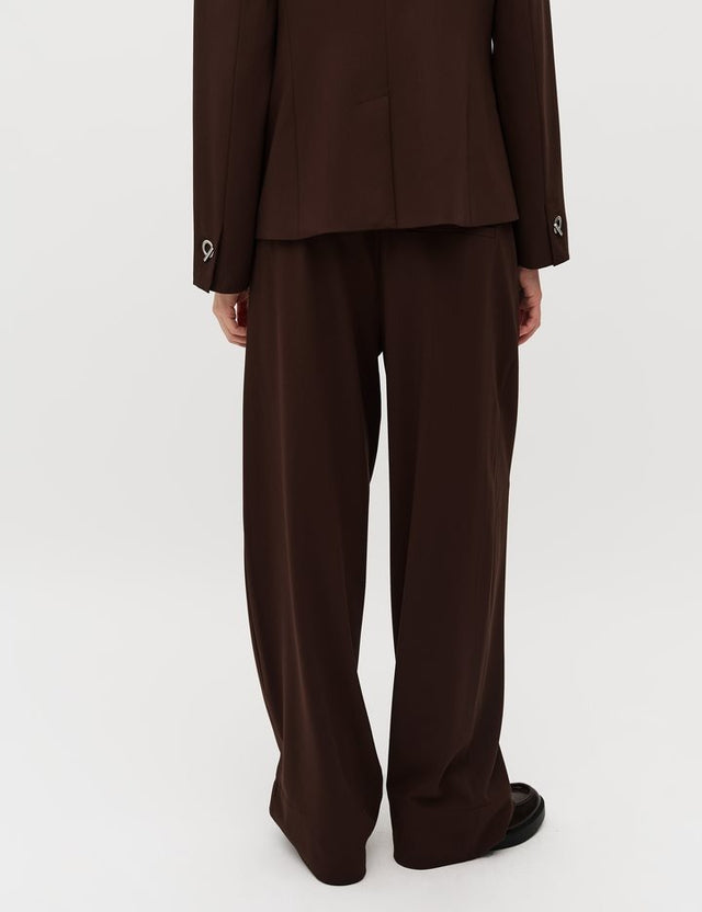 MbyM Rosalyn Pants Donkerbruin Dames