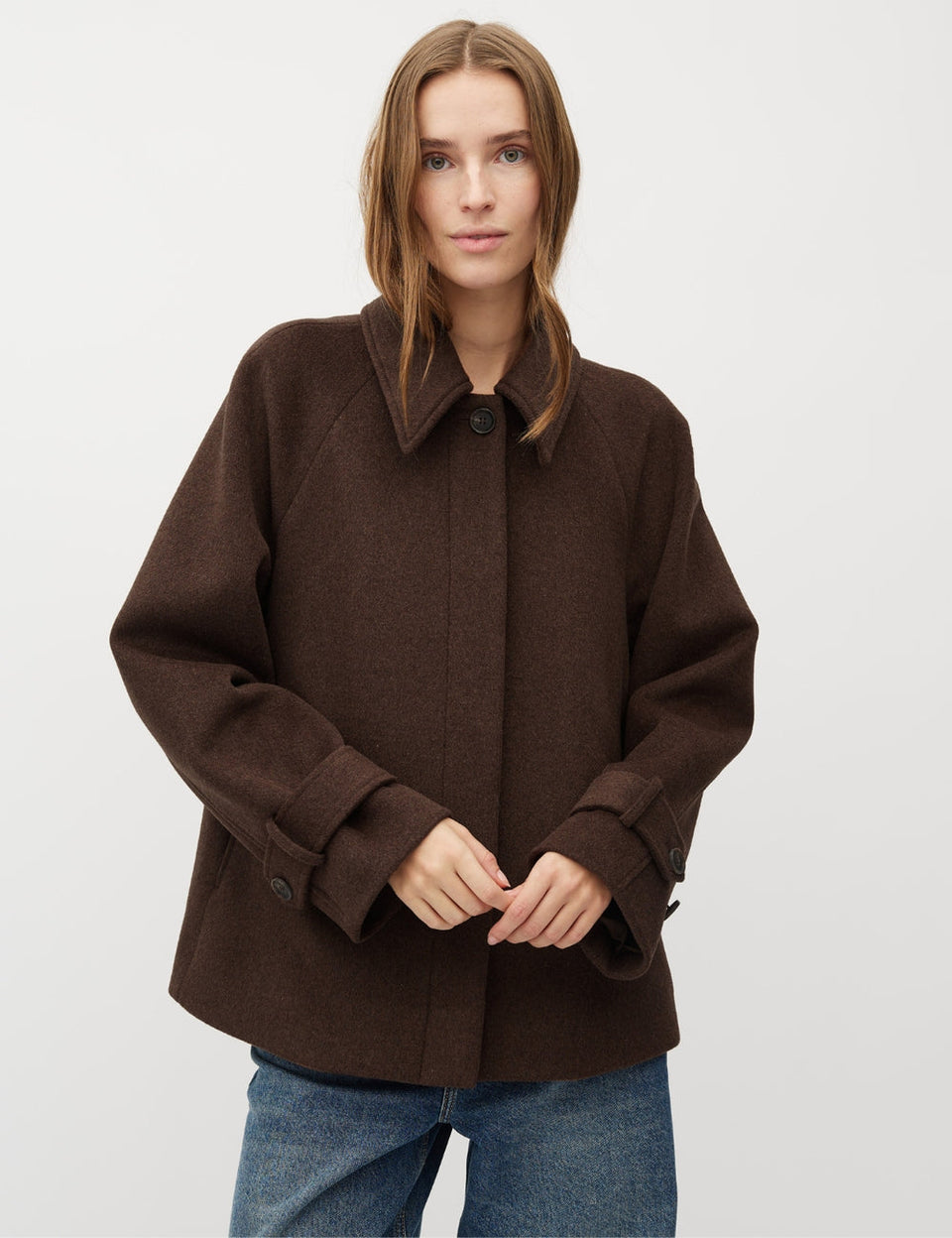 MbyM Tary Coat Donkerbruin Dames