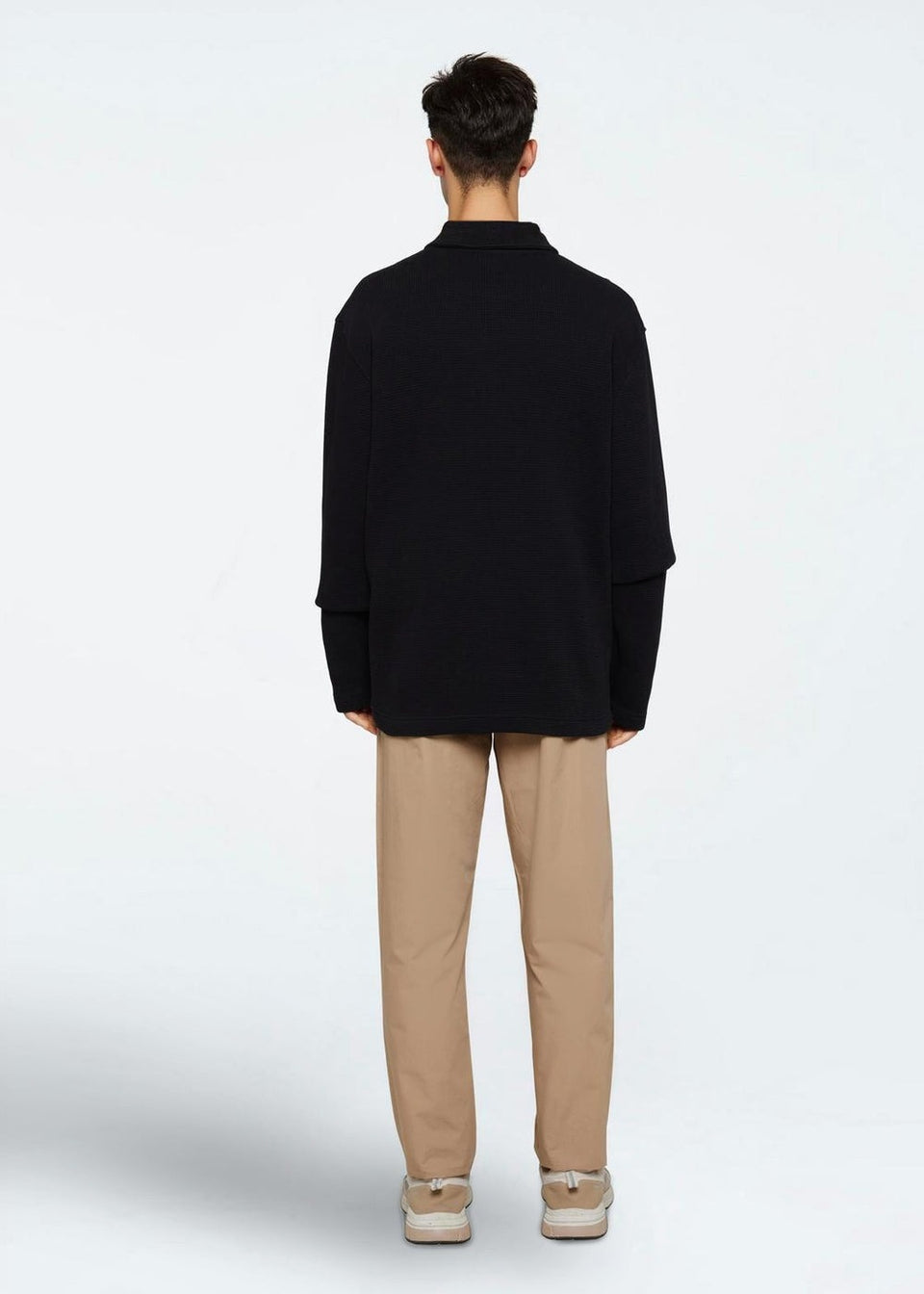 Minimum Adrian Ls Polo Zwart Heren