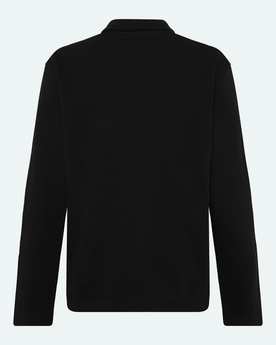 Minimum Adrian Ls Polo Zwart Heren