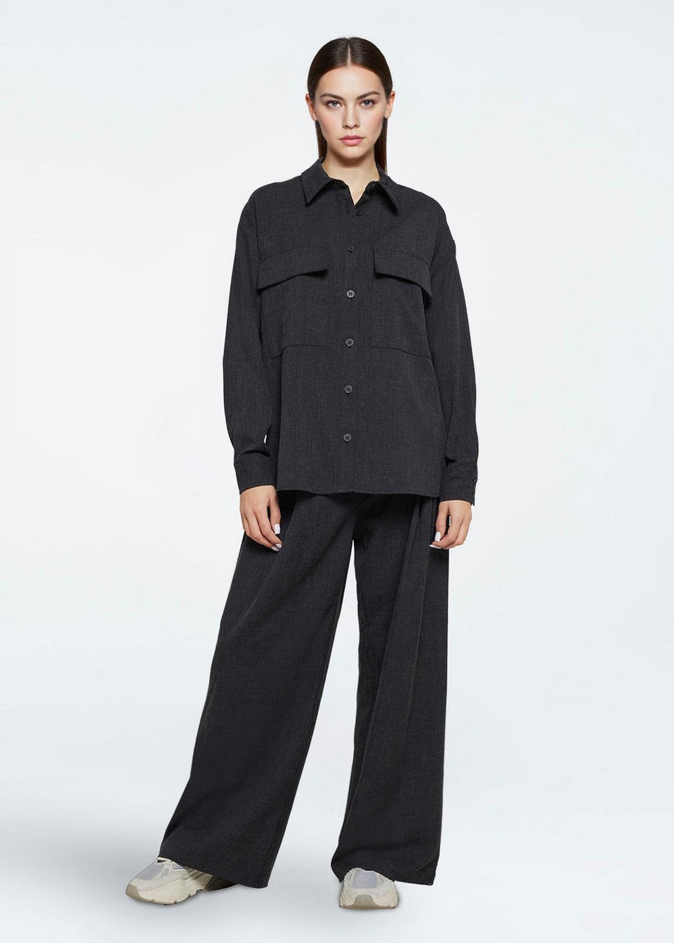 Minimum Astrids Shirts Donkergrijs Dames