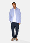 Minimum Colt Reg Ls Striped Shirt Lichtblauw