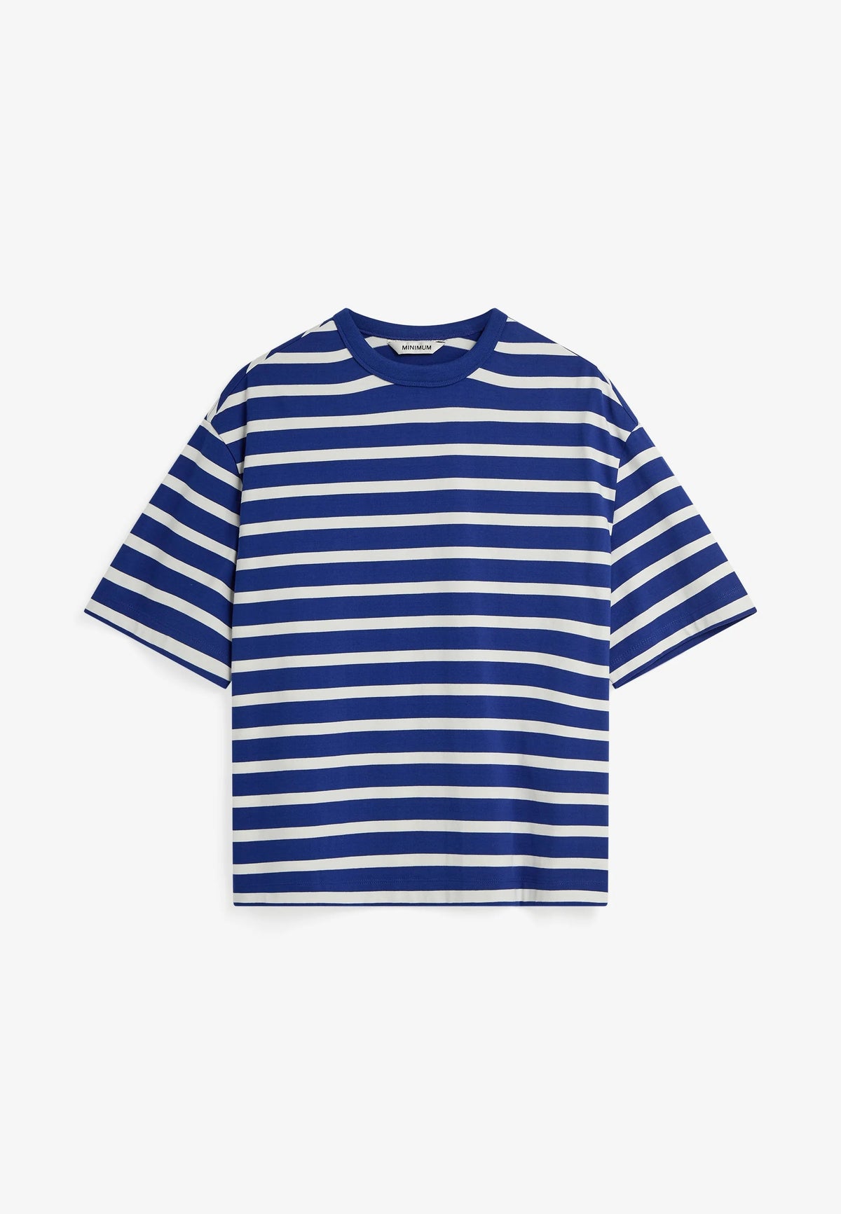 Minimum Dorian Bxy YD Stp Ss Tee Blauw Heren