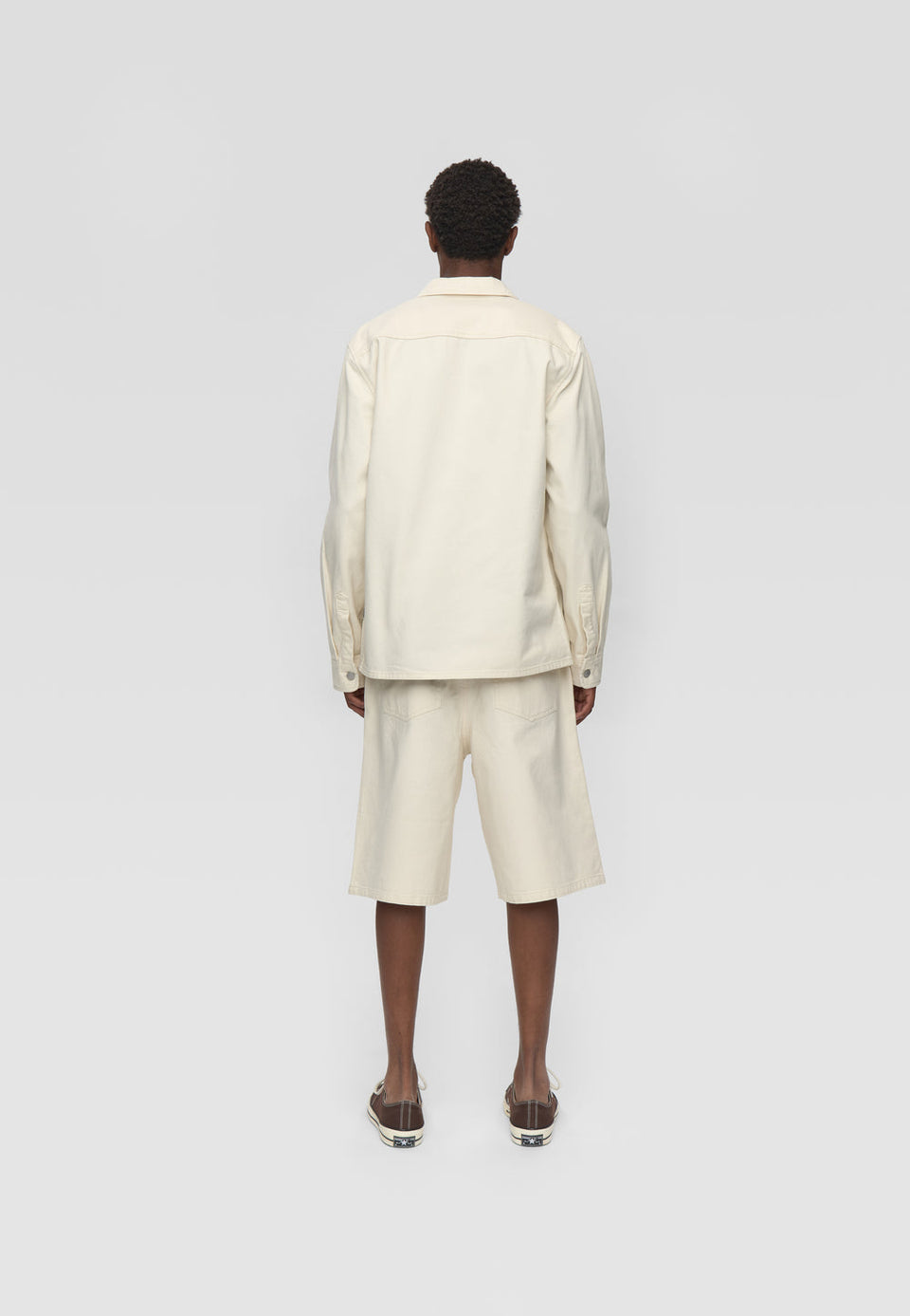 Minimum Dylan Reg Ls Shirt Wit Heren